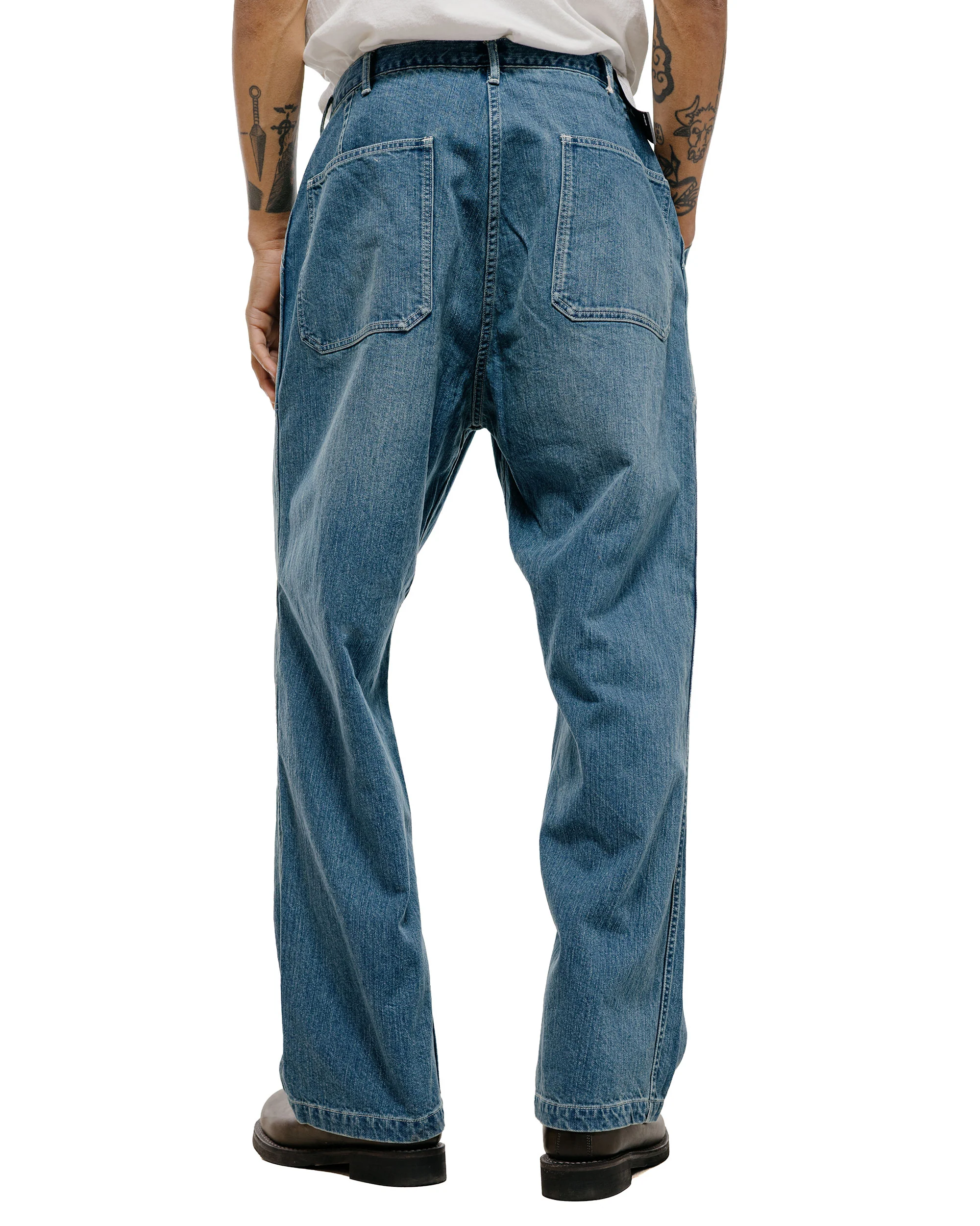 CIOTA Denim Baker Pants Medium Blue - Image 4