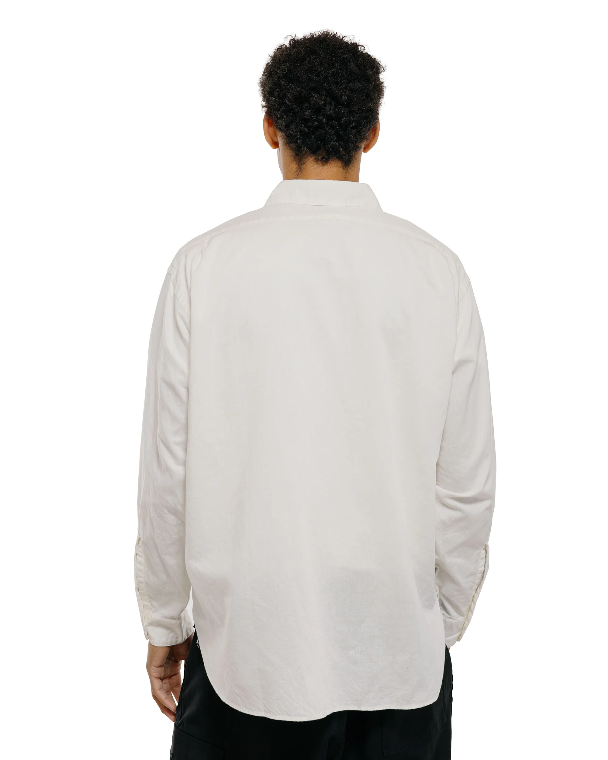 CIOTA Regular Collar Shirt Cotton/Linen Off White - Image 4