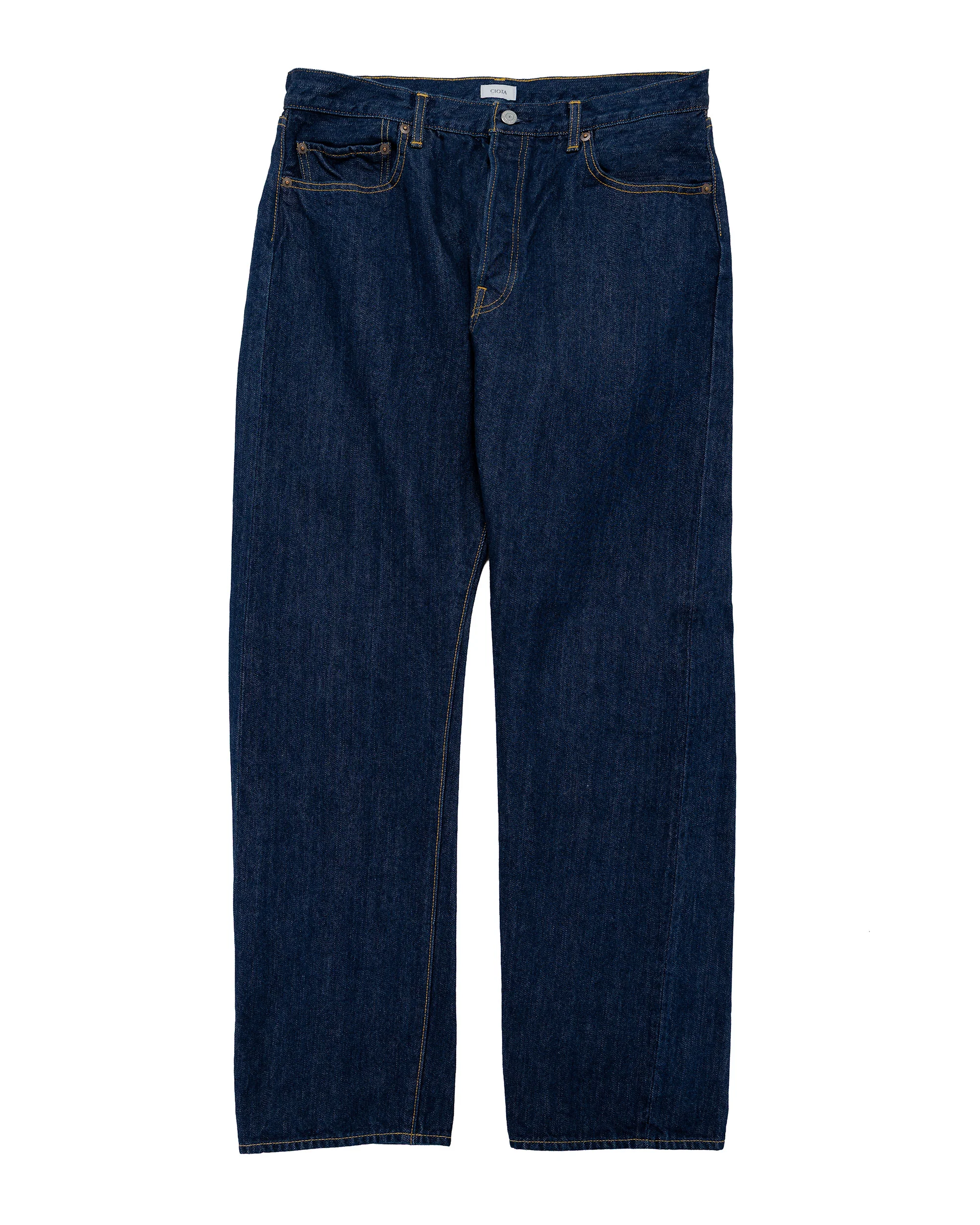CIOTA Straight 5 Pocket Pants (Real Indigo) Navy One Wash