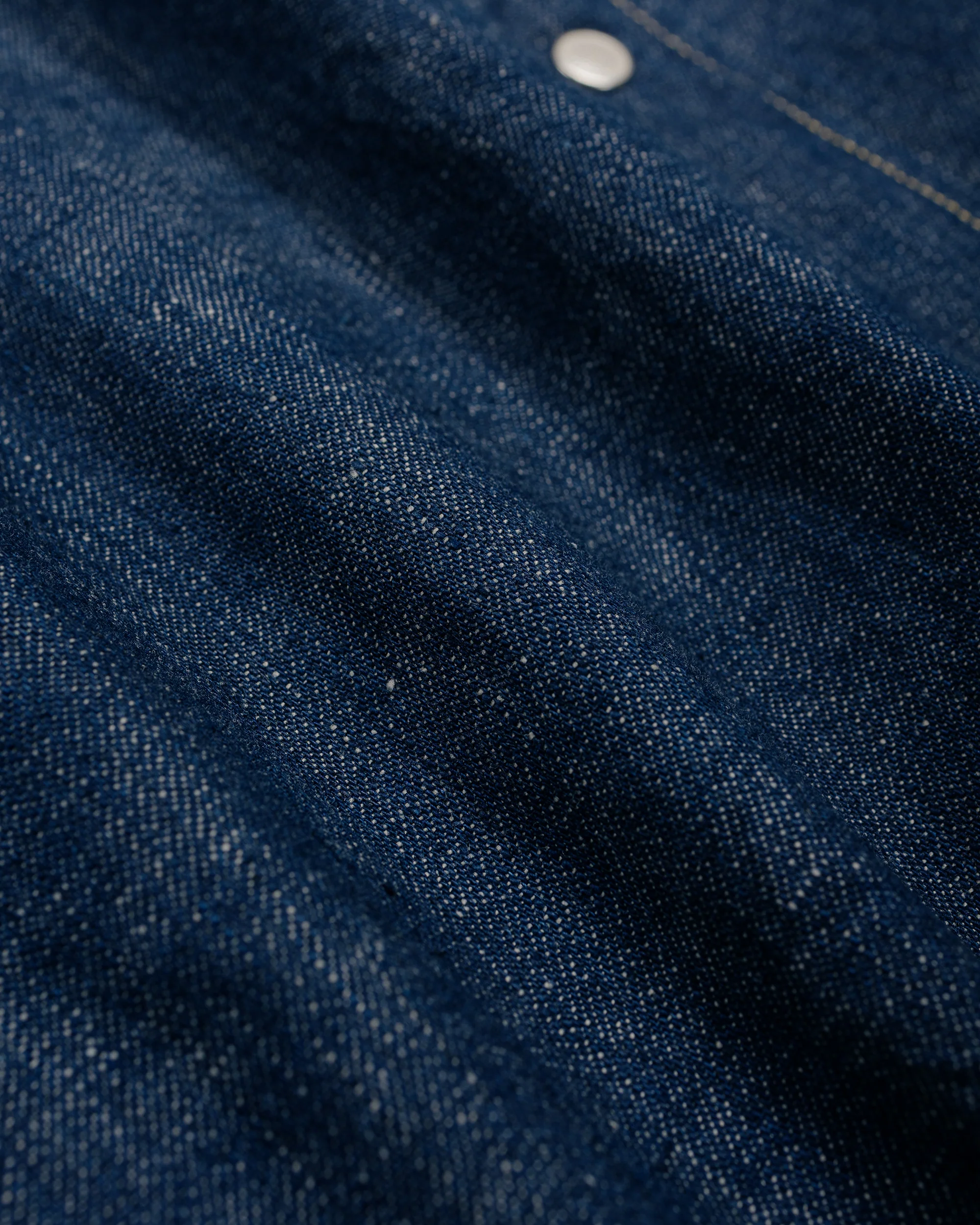 Cohérence Abiquiu 10oz Logger Selvedge Denim Shirt Indigo - Image 6