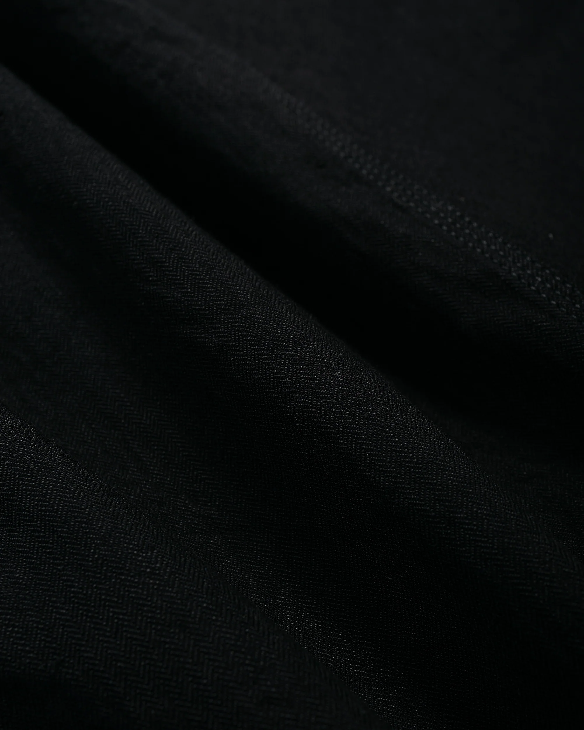 Cohérence Jackson Linen/Cotton Chevron Jacket Black - Image 6