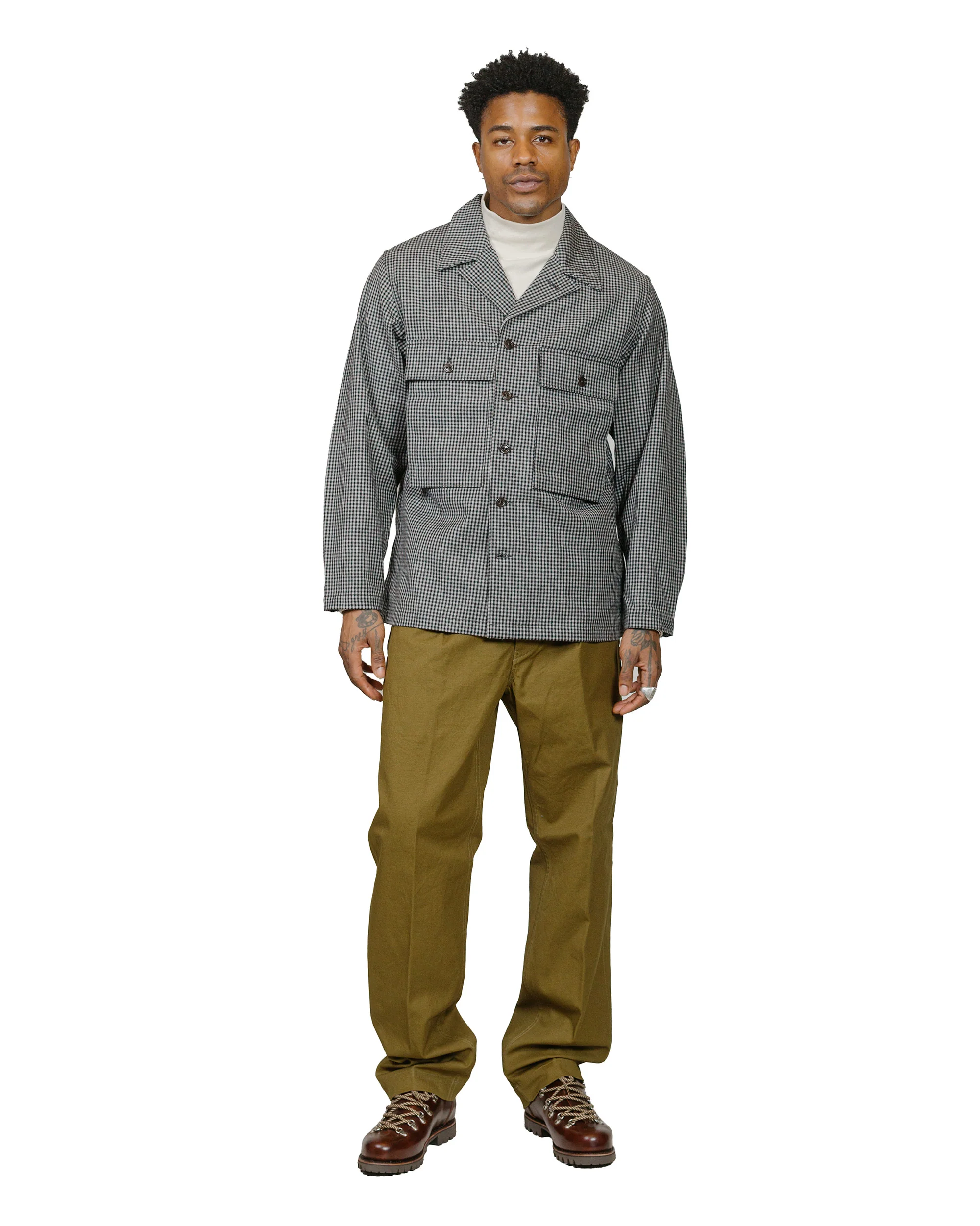 Cohérence Vernon-D Rover Wool Twill Jacket Check - Image 4