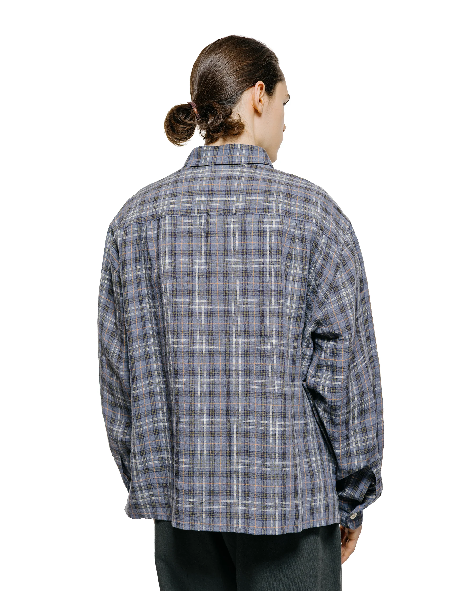 Conkers Farmer Shirt Irish Linen Sloe - Image 3