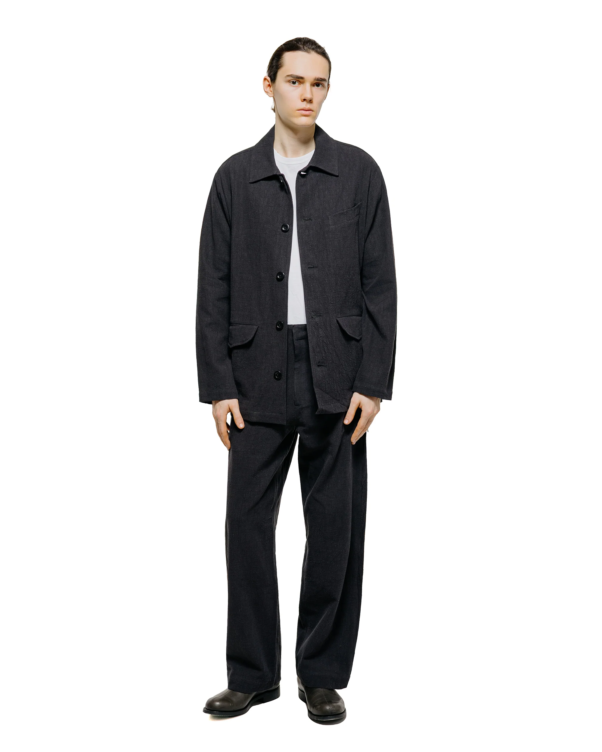 Conkers Tavern Trousers Ramie Charcoal - Image 4