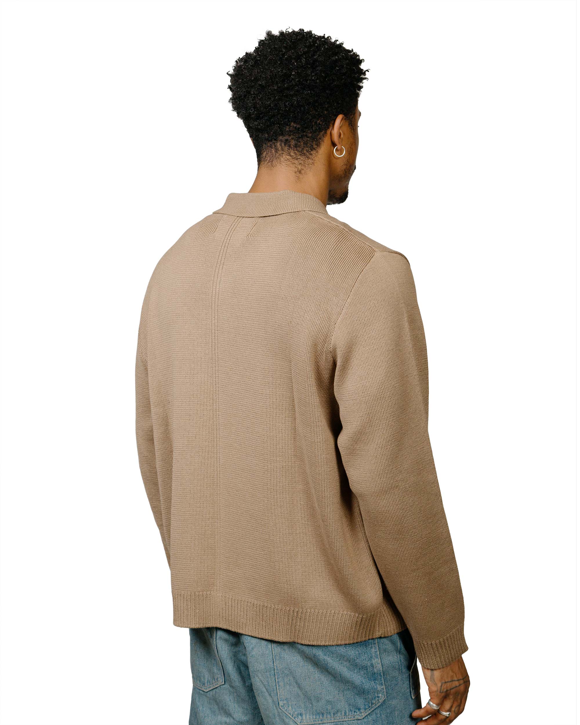 Corridor Buttondown Sweater Camel - Image 3