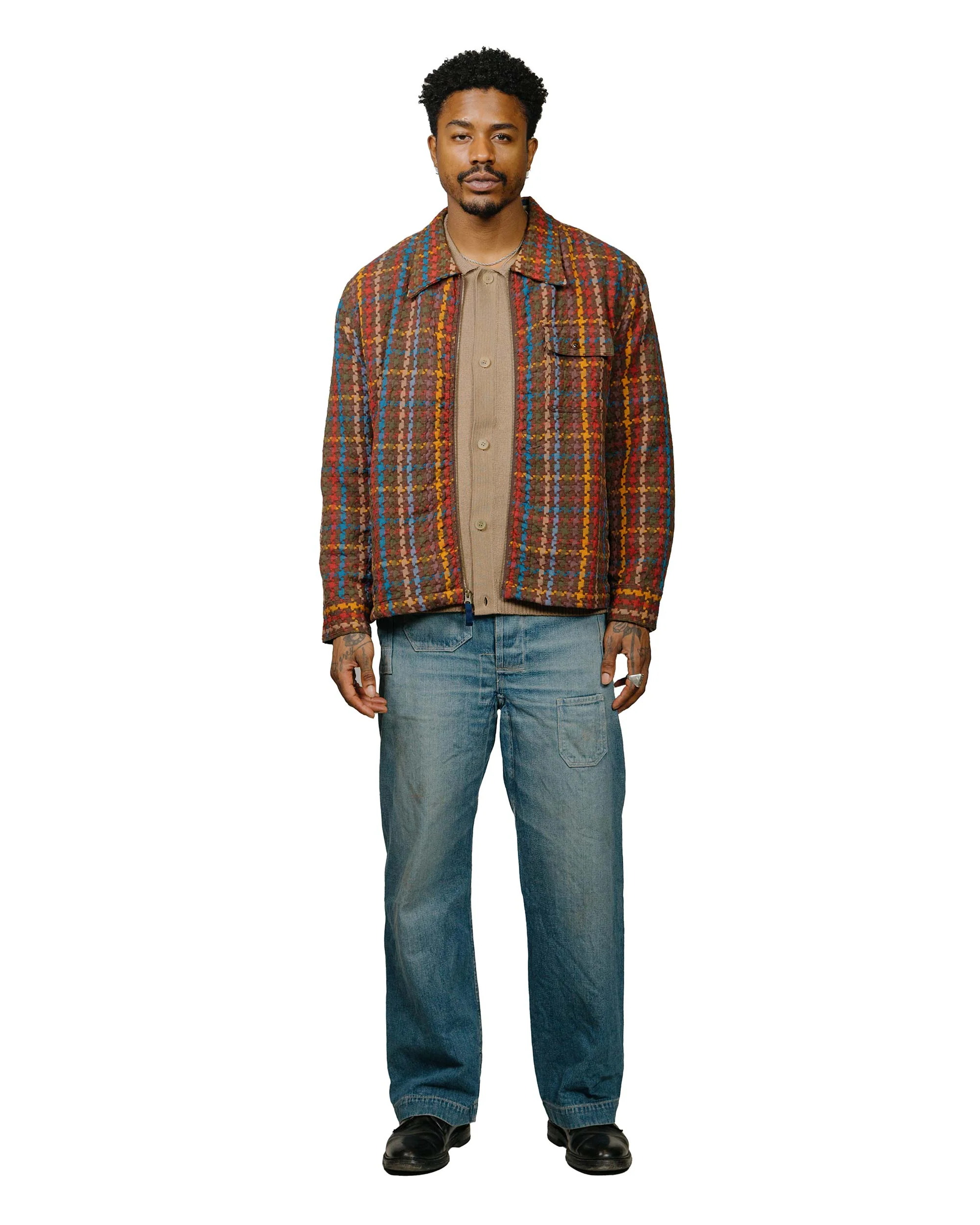 Corridor Buttondown Sweater Camel - Image 4