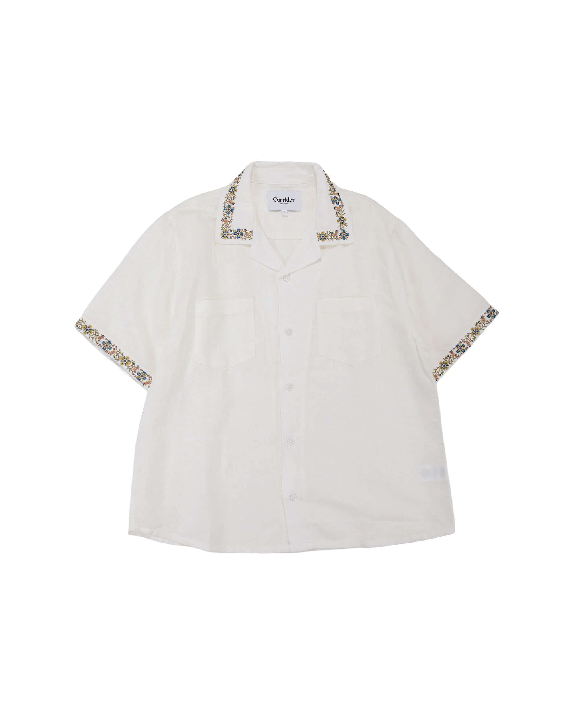 Corridor Harmony Embroidered SS White