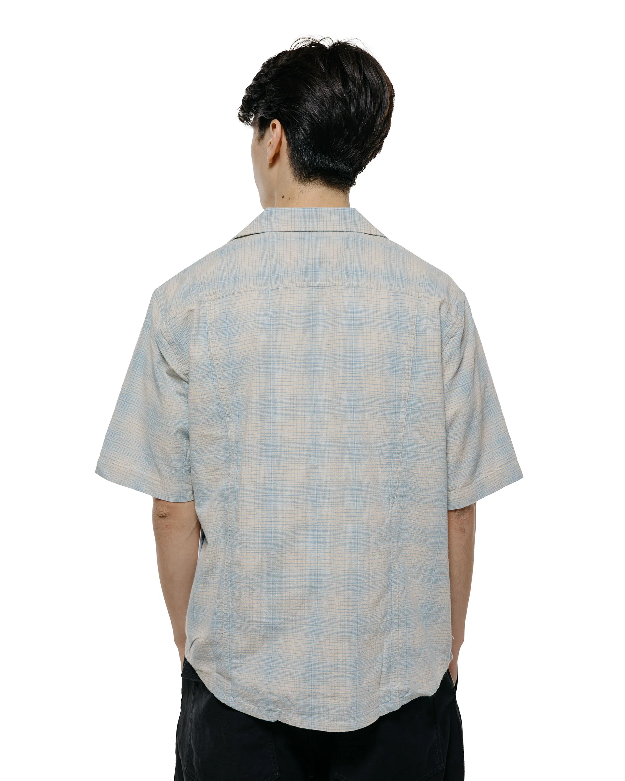 Corridor Linen Plaid SS Light Blue - Image 3