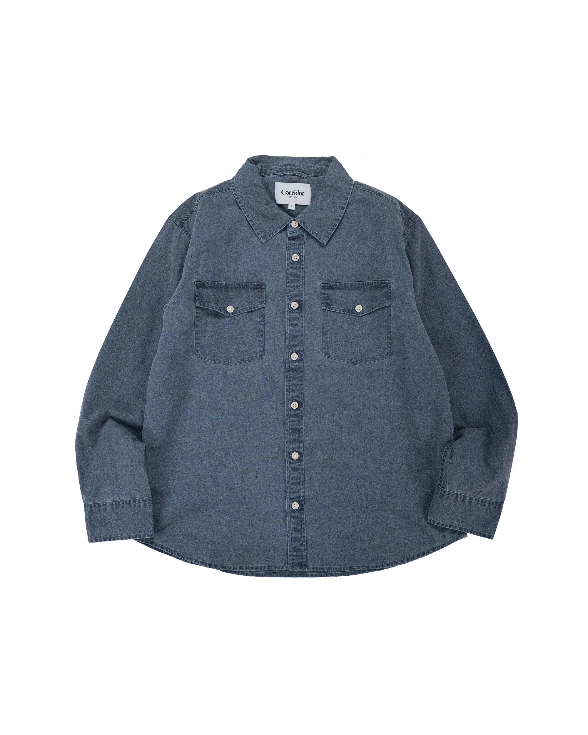 Corridor Pigment Dye Canvas LS Navy