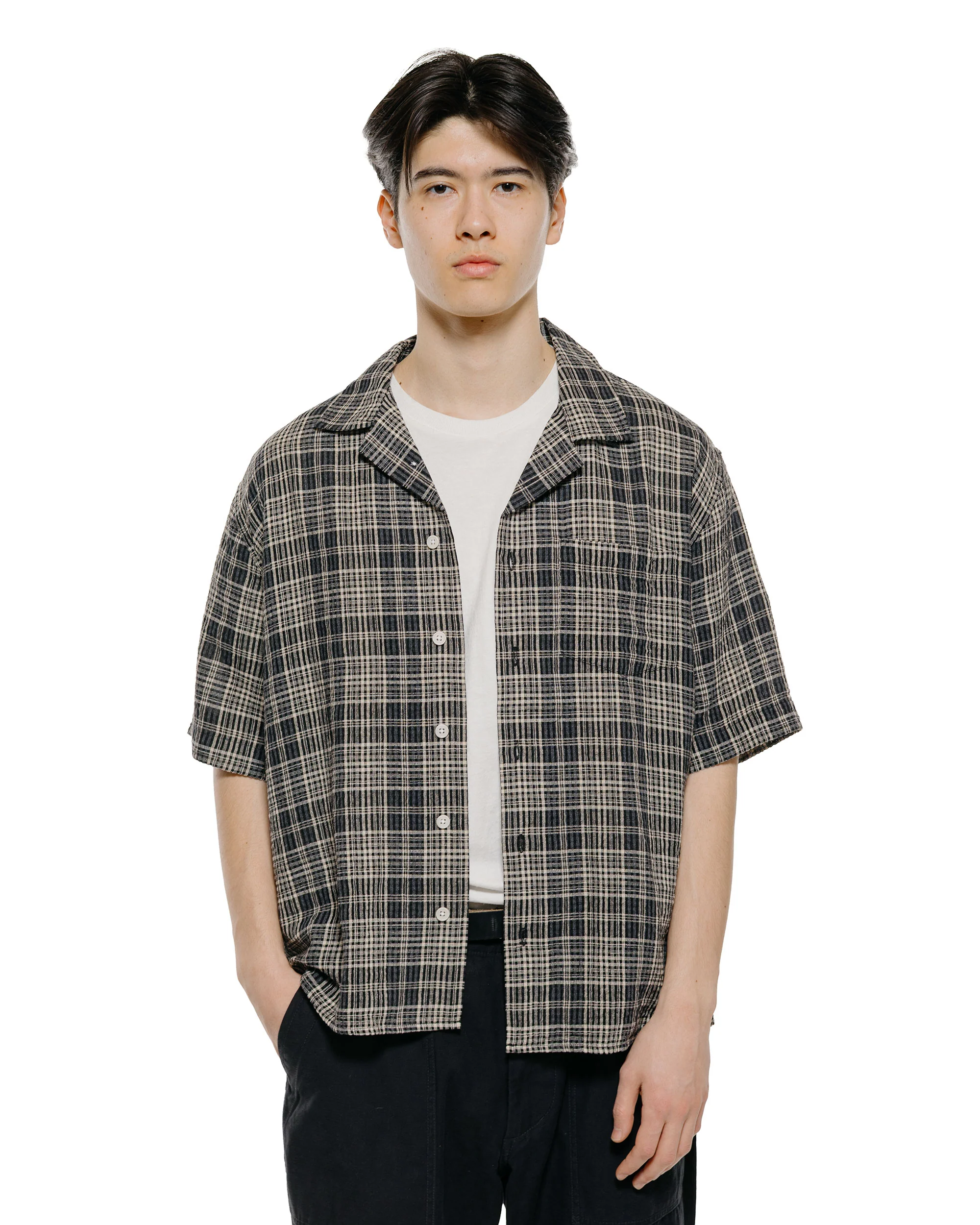 Corridor Plaid Seersucker SS Black - Image 2