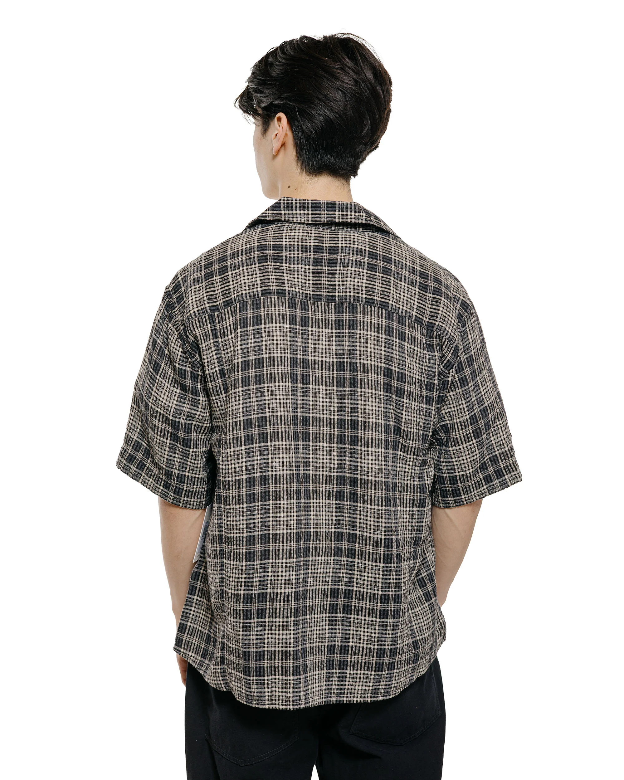 Corridor Plaid Seersucker SS Black - Image 3