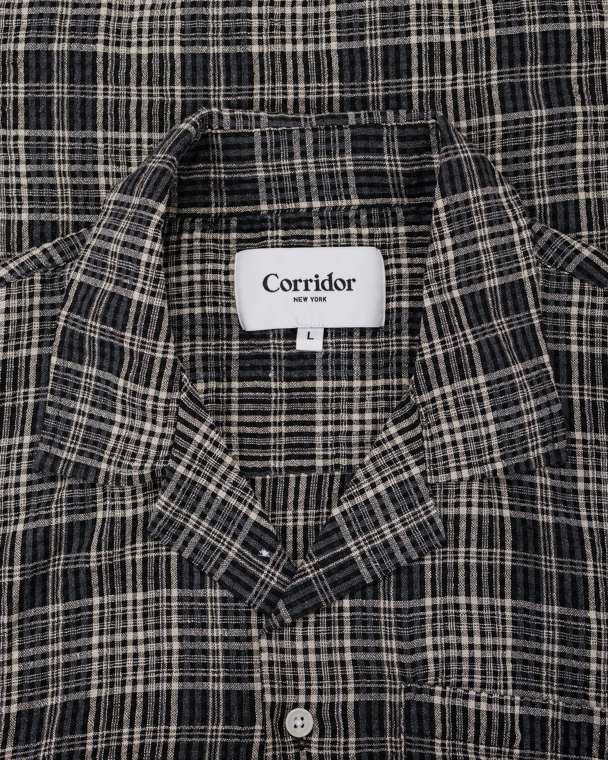 Corridor Plaid Seersucker SS Black - Image 4