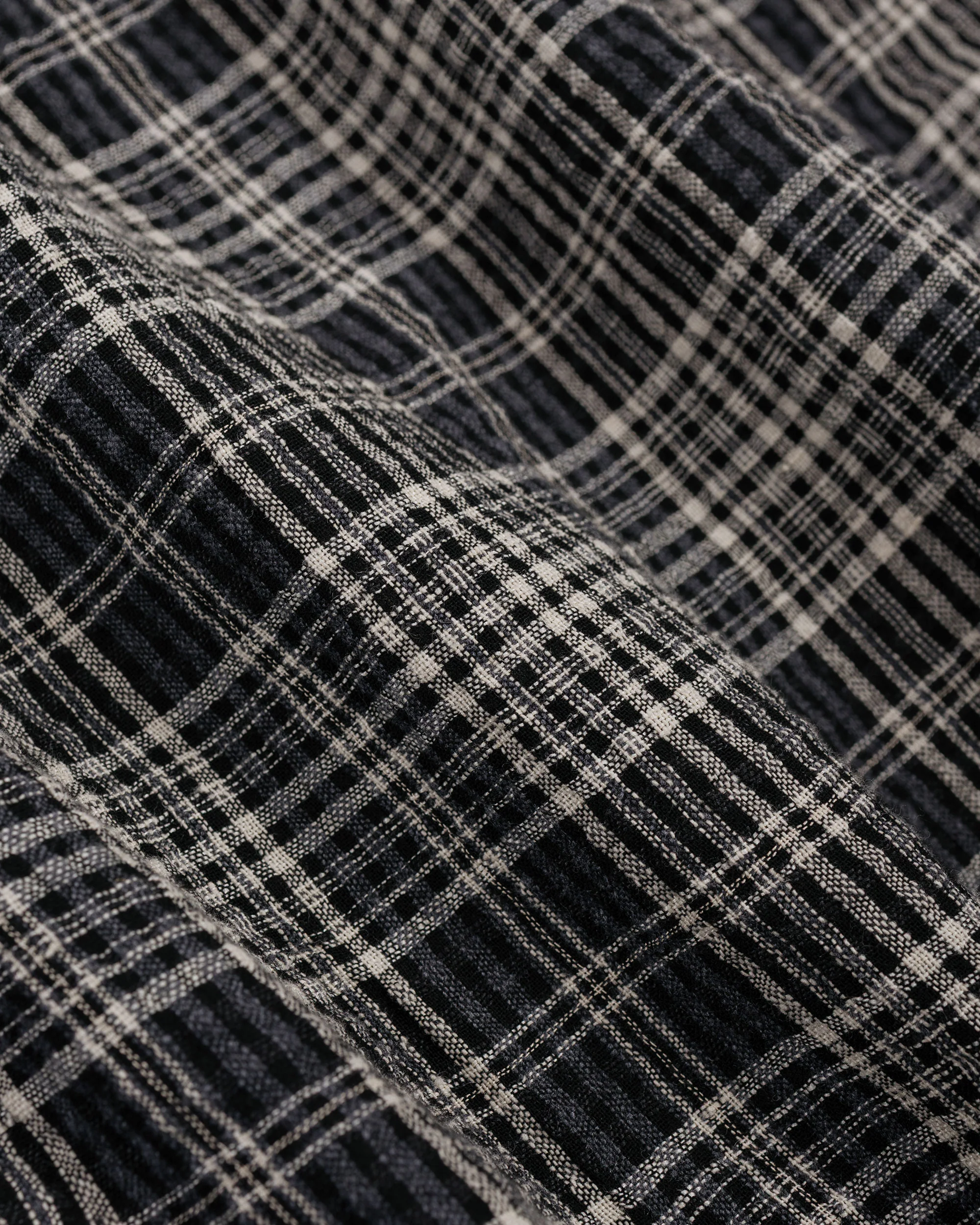 Corridor Plaid Seersucker SS Black - Image 5
