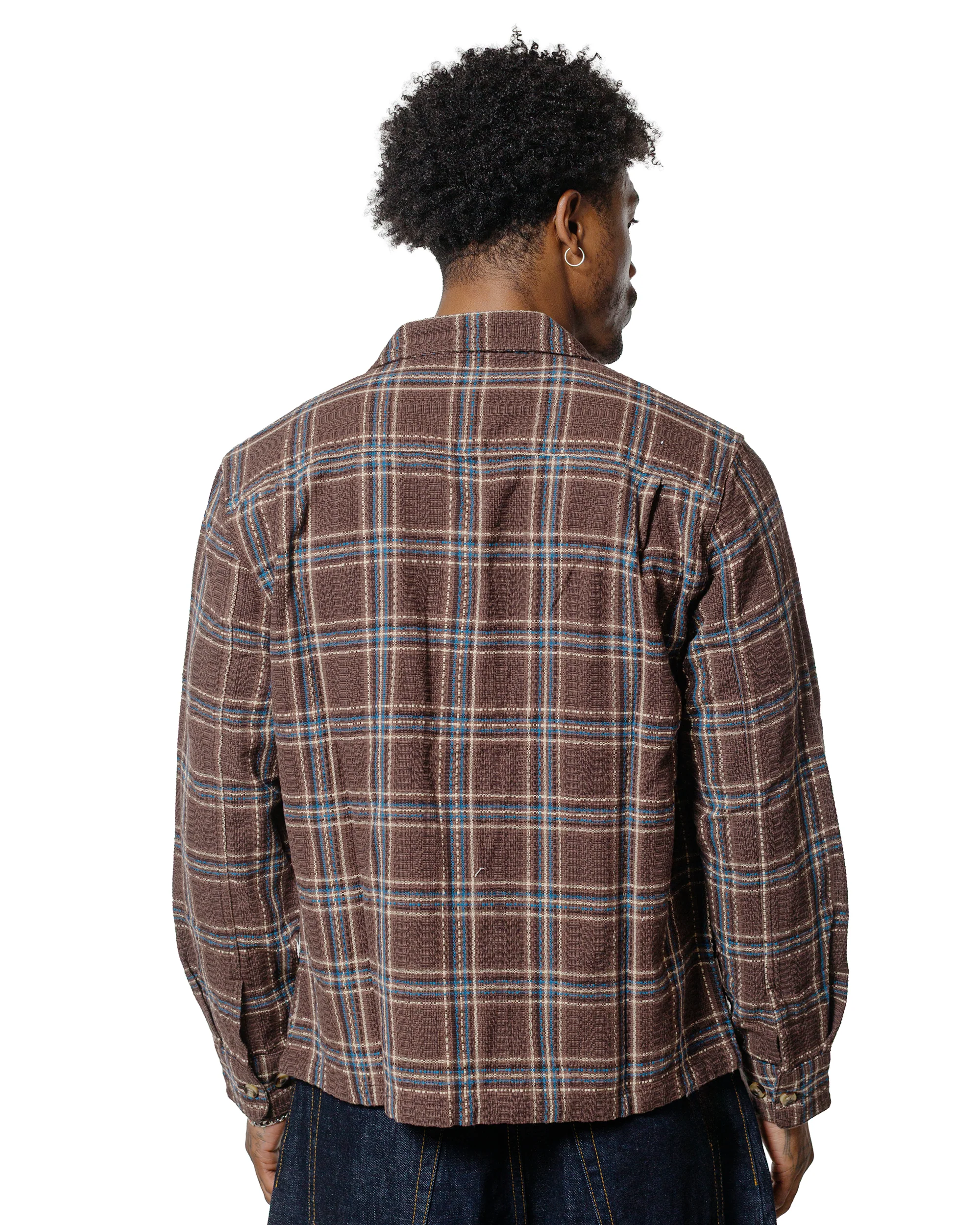 Corridor Venice Plaid Zip Jacket Brown - Image 3