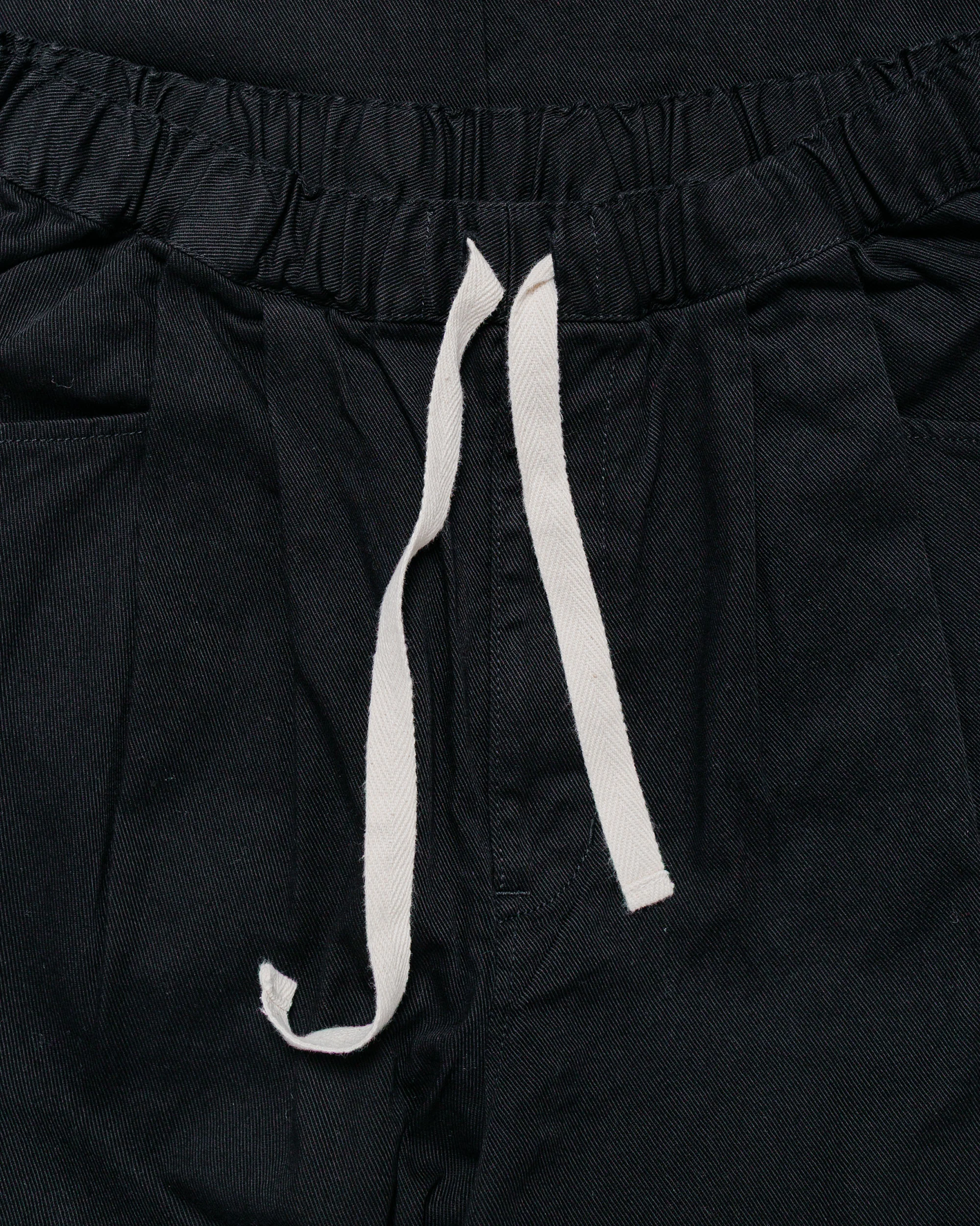Danton 10/- Loose Chino Tuck Pants Black - Image 5