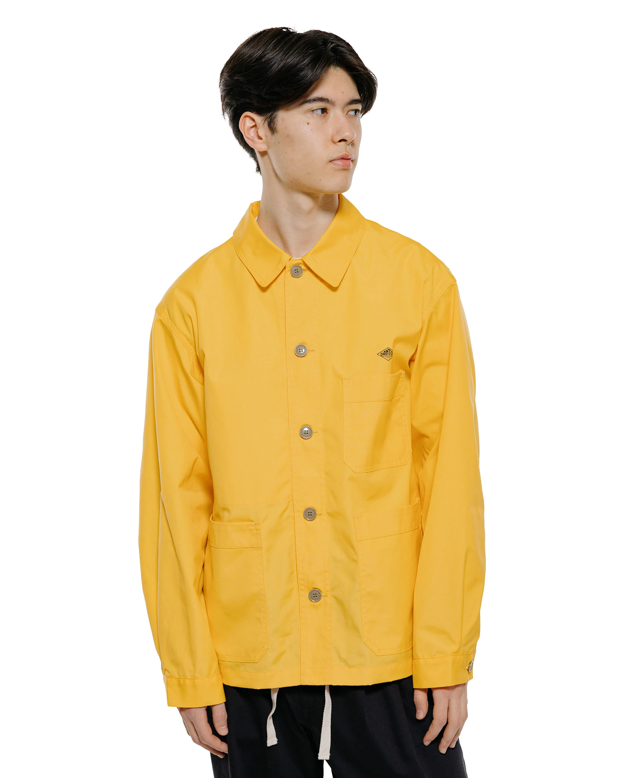 Danton Back Logo Coveralls TC Weather Poplin Yellow - Image 2
