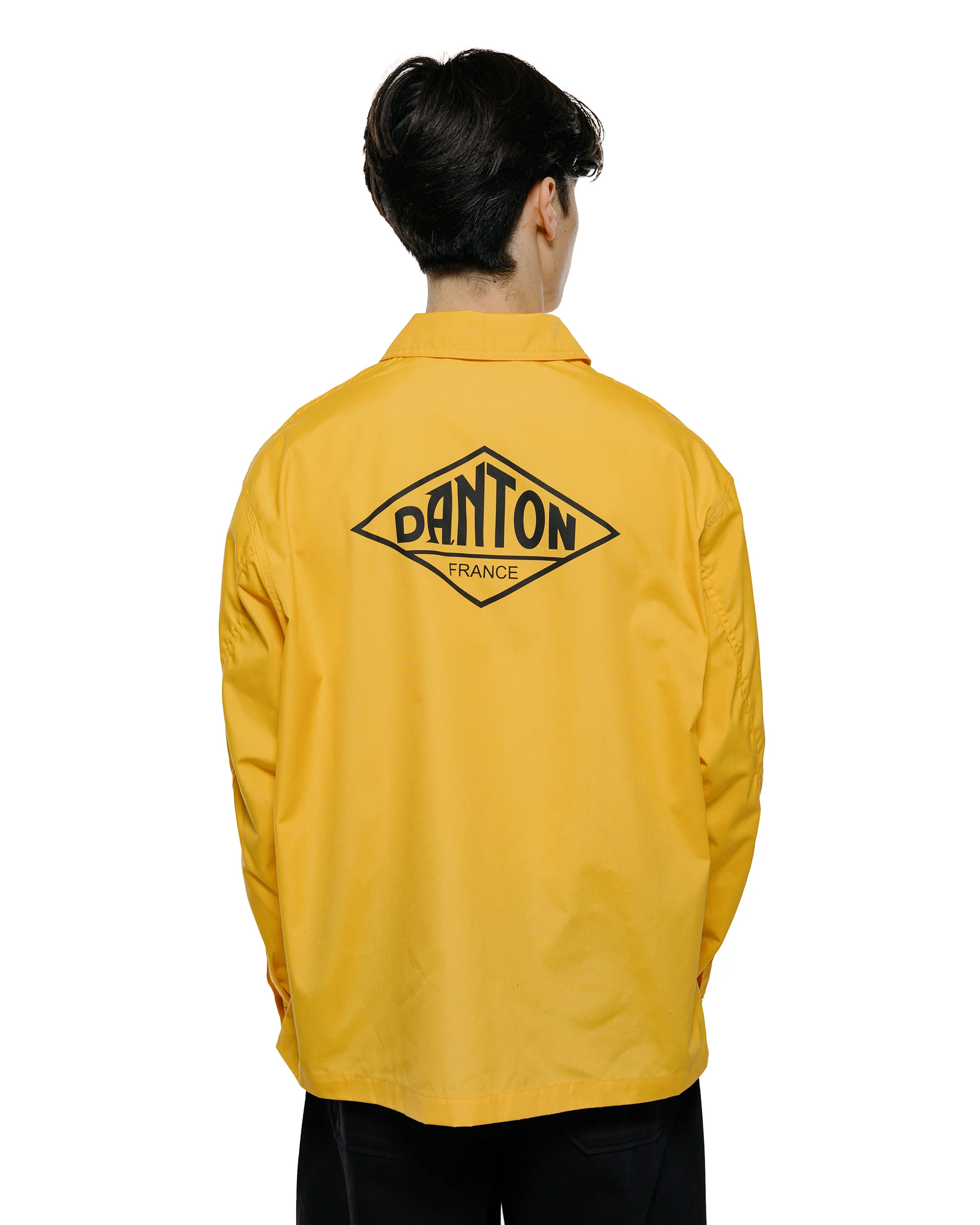 Danton Back Logo Coveralls TC Weather Poplin Yellow - Image 3