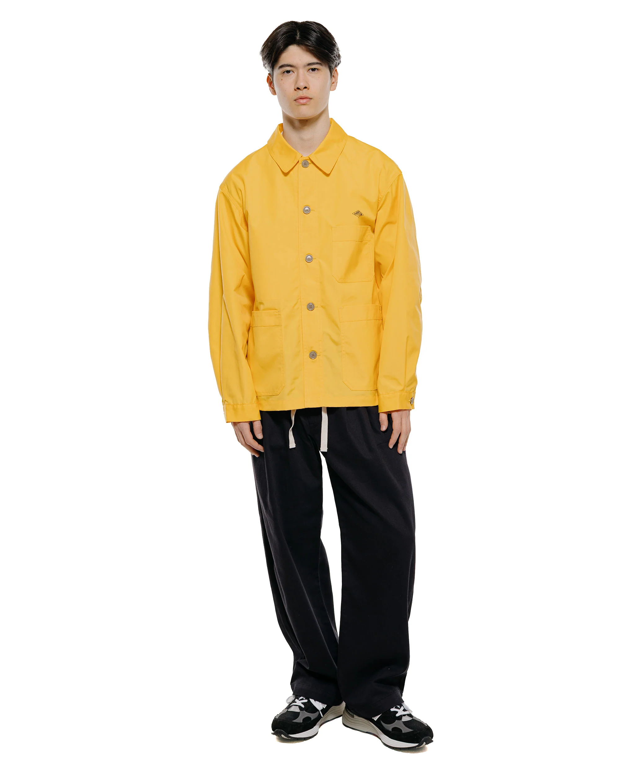 Danton Back Logo Coveralls TC Weather Poplin Yellow - Image 4