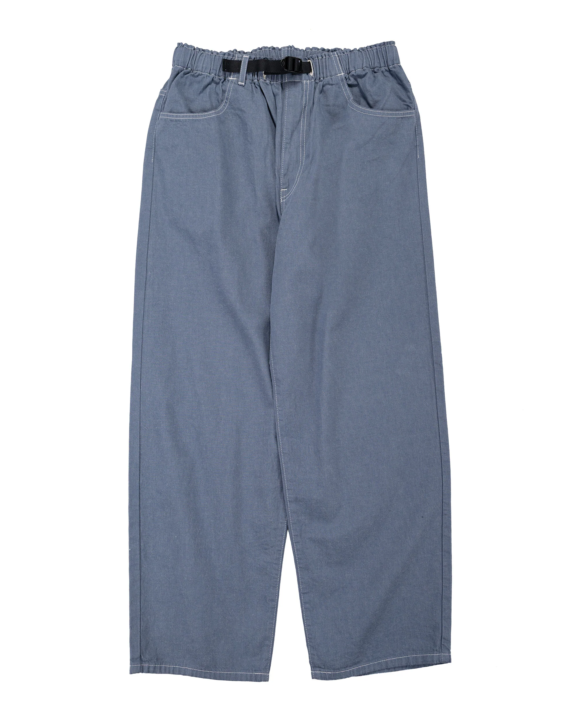 Danton Colour Denim Tuck Belted Pant Blue