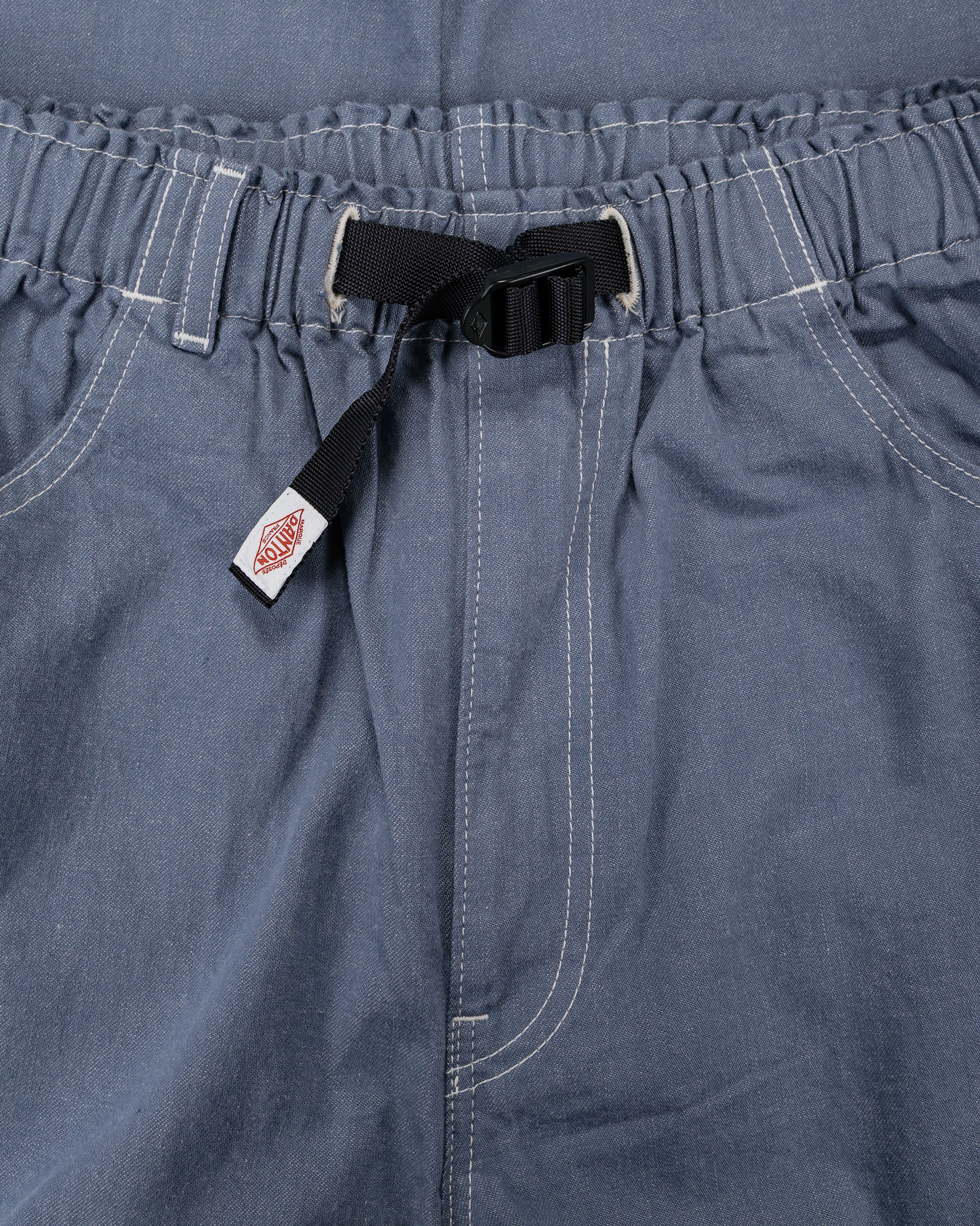 Danton Colour Denim Tuck Belted Pant Blue - Image 5