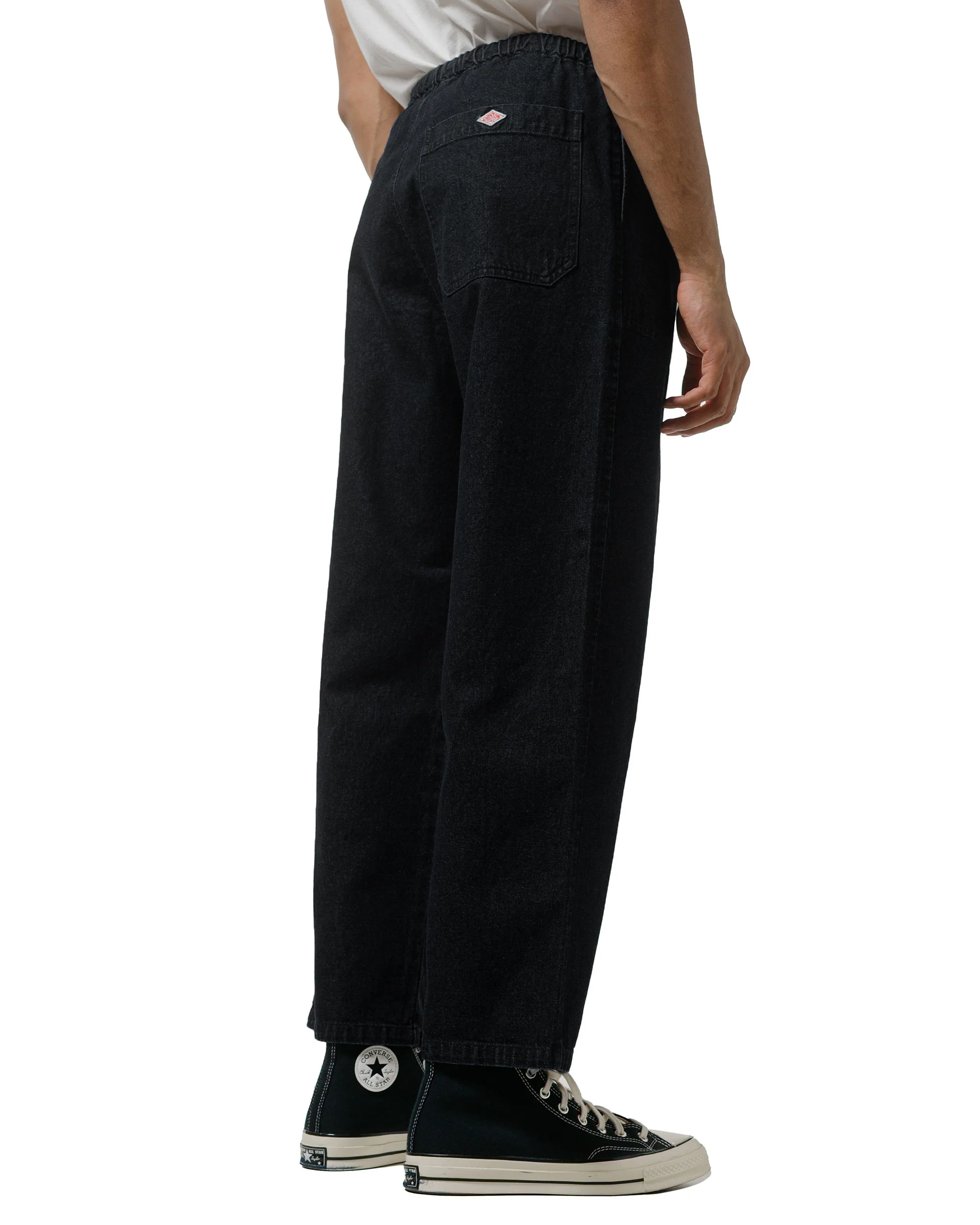 Danton Denim Easy Pants Black - Image 3