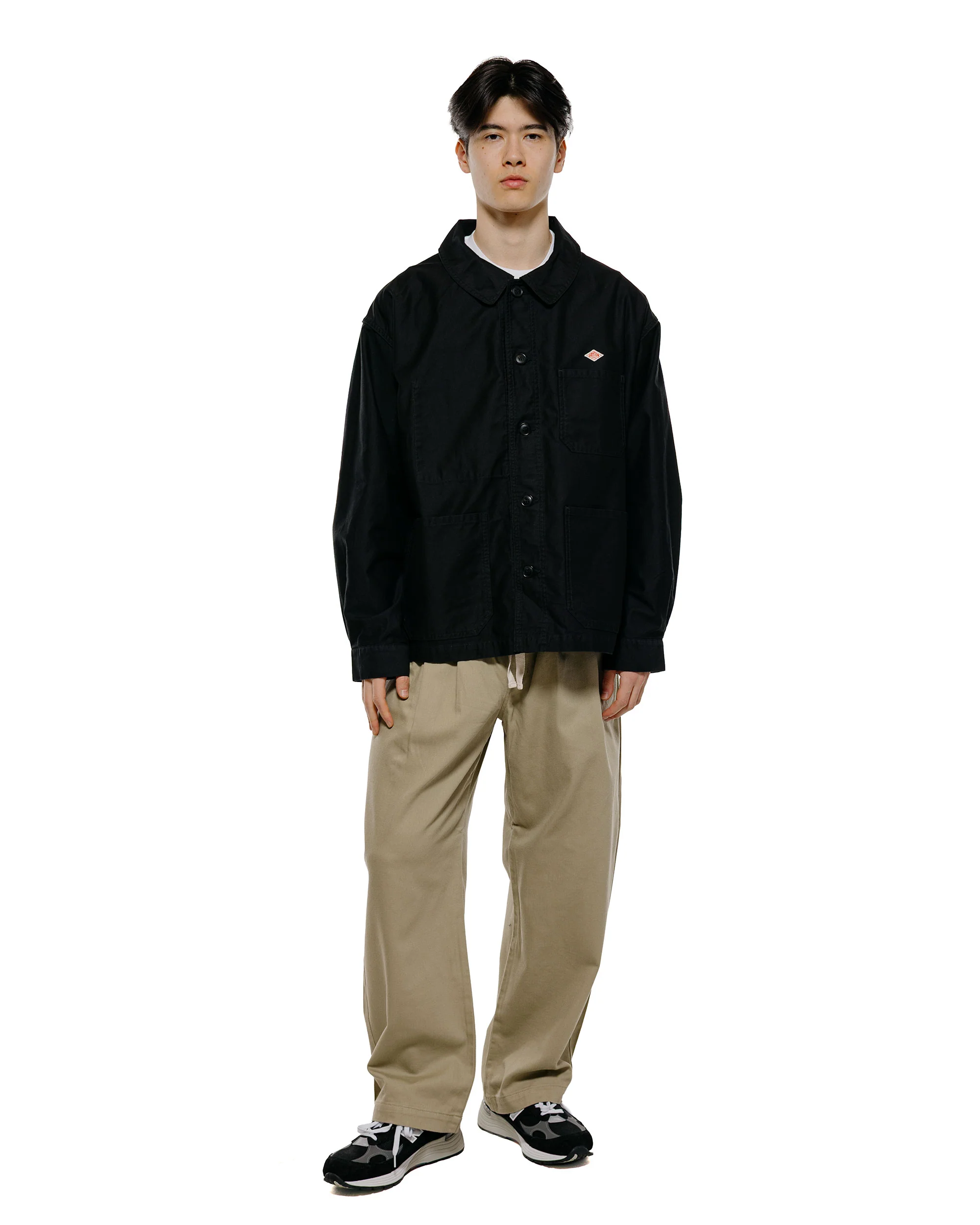 Danton Moleskin Wide Coveralls Black - Image 4
