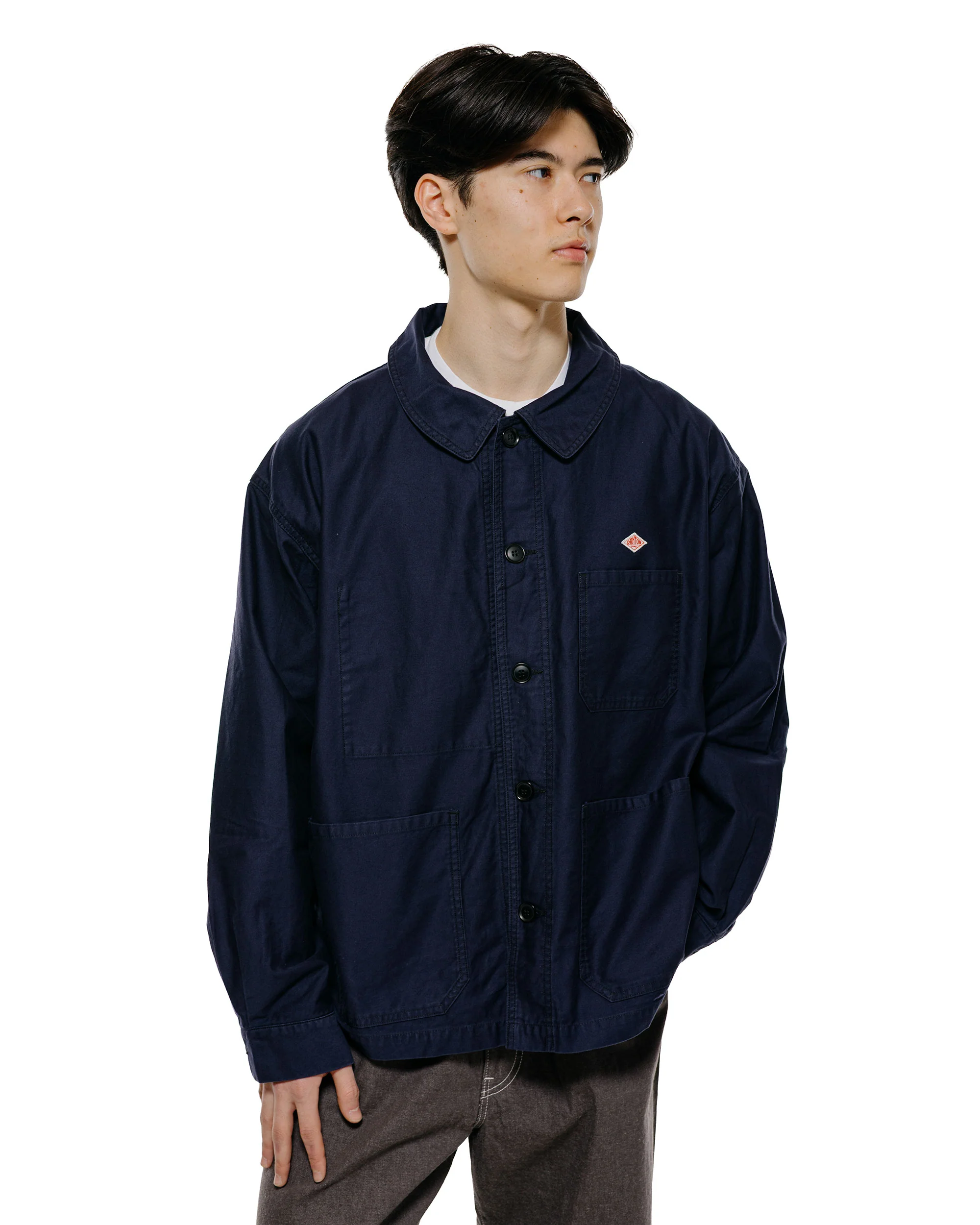 Danton Moleskin Wide Coveralls Navy - Image 2