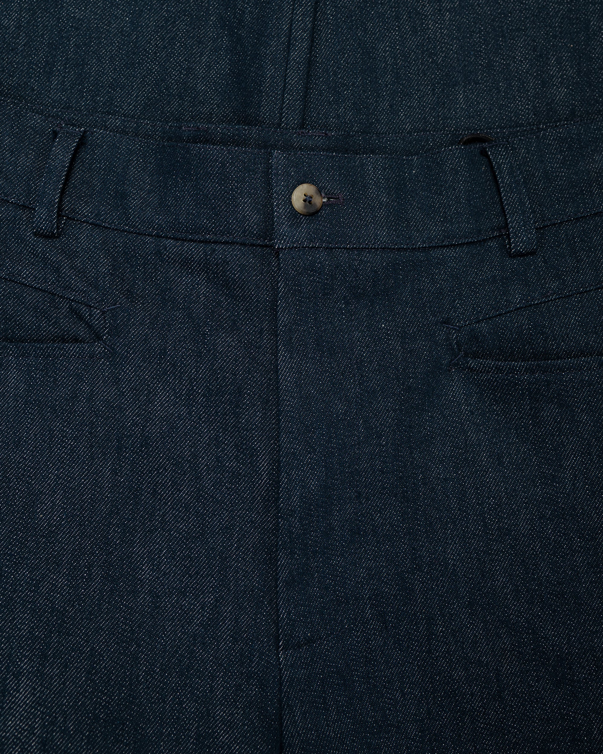 De Bonne Facture Gardian Trousers Organic French Cotton Denim Indigo - Image 6