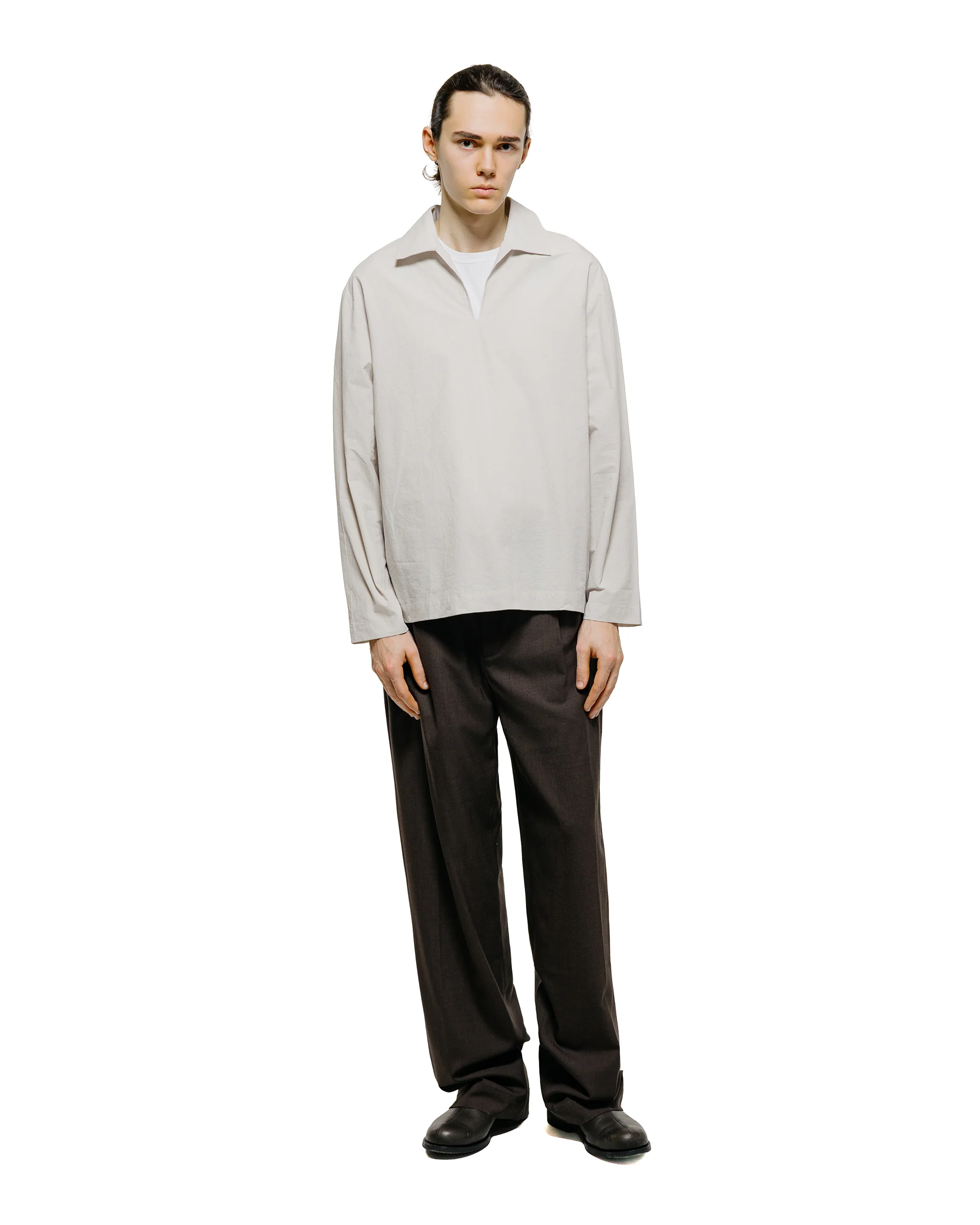 De Bonne Facture Vareuse Organic Cotton Mineral White - Image 4