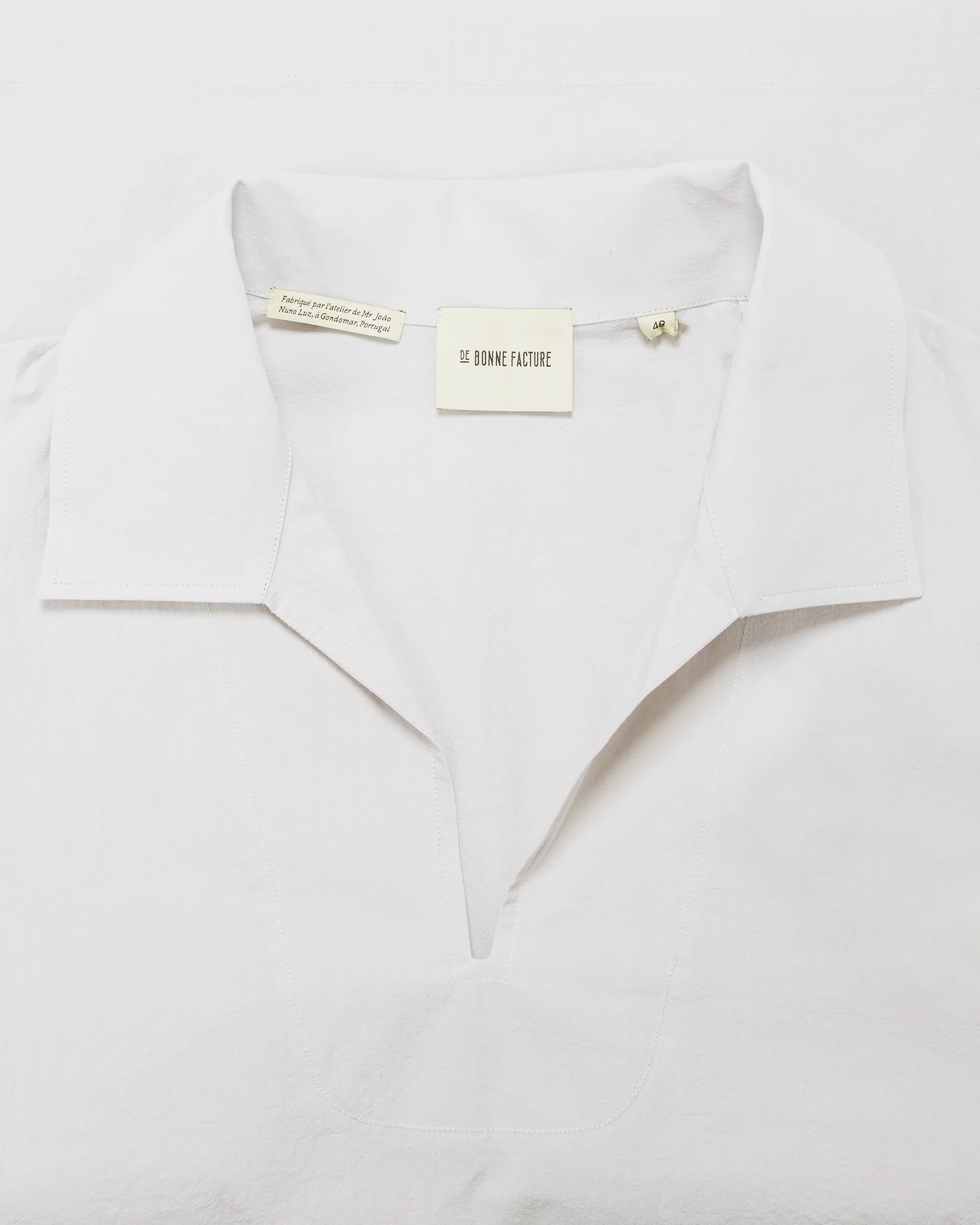 De Bonne Facture Vareuse Organic Cotton Mineral White - Image 5