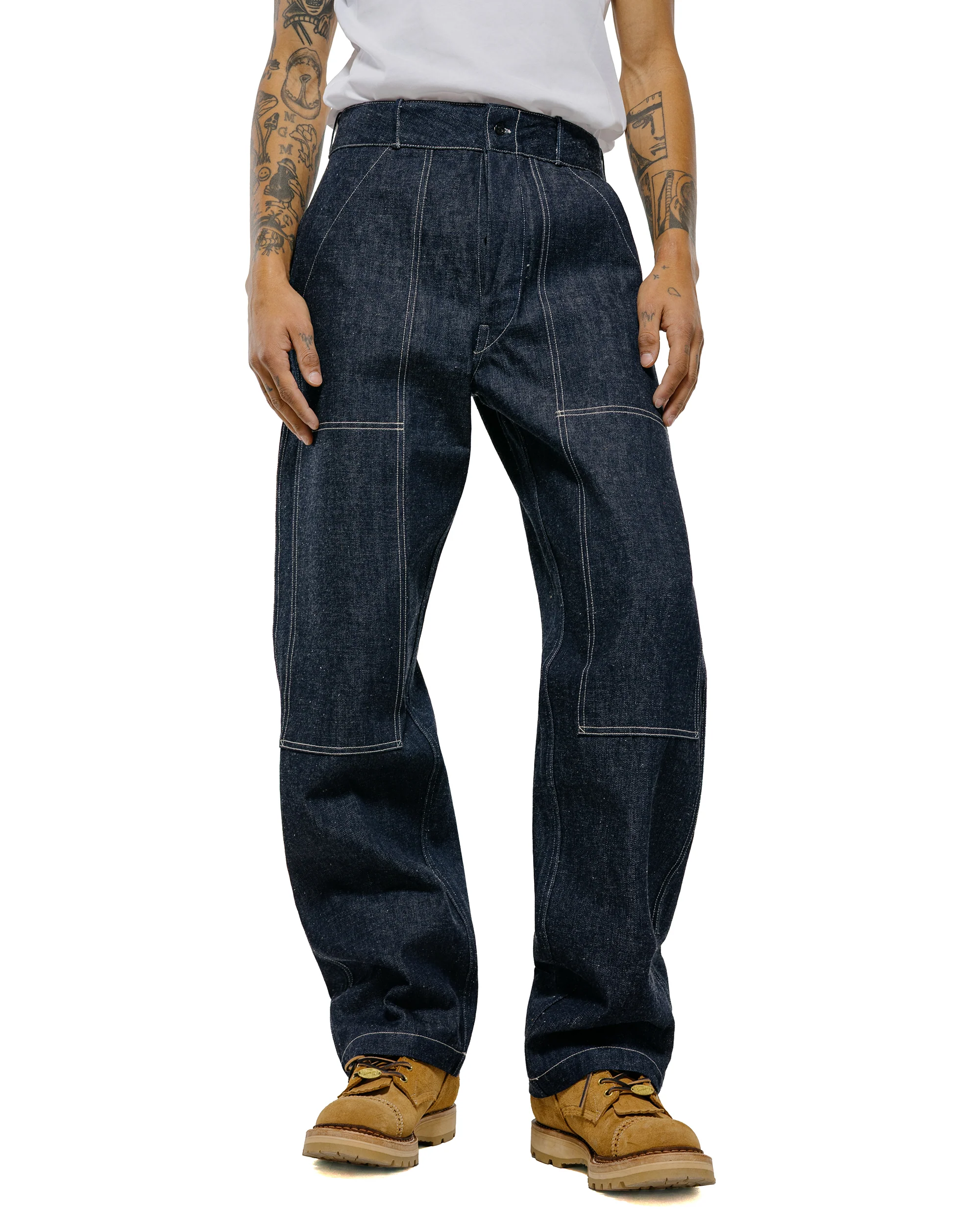 Warehouse Lot. 1239 1930's WPA Double Knee Denim Trousers Indigo Denim - Image 2