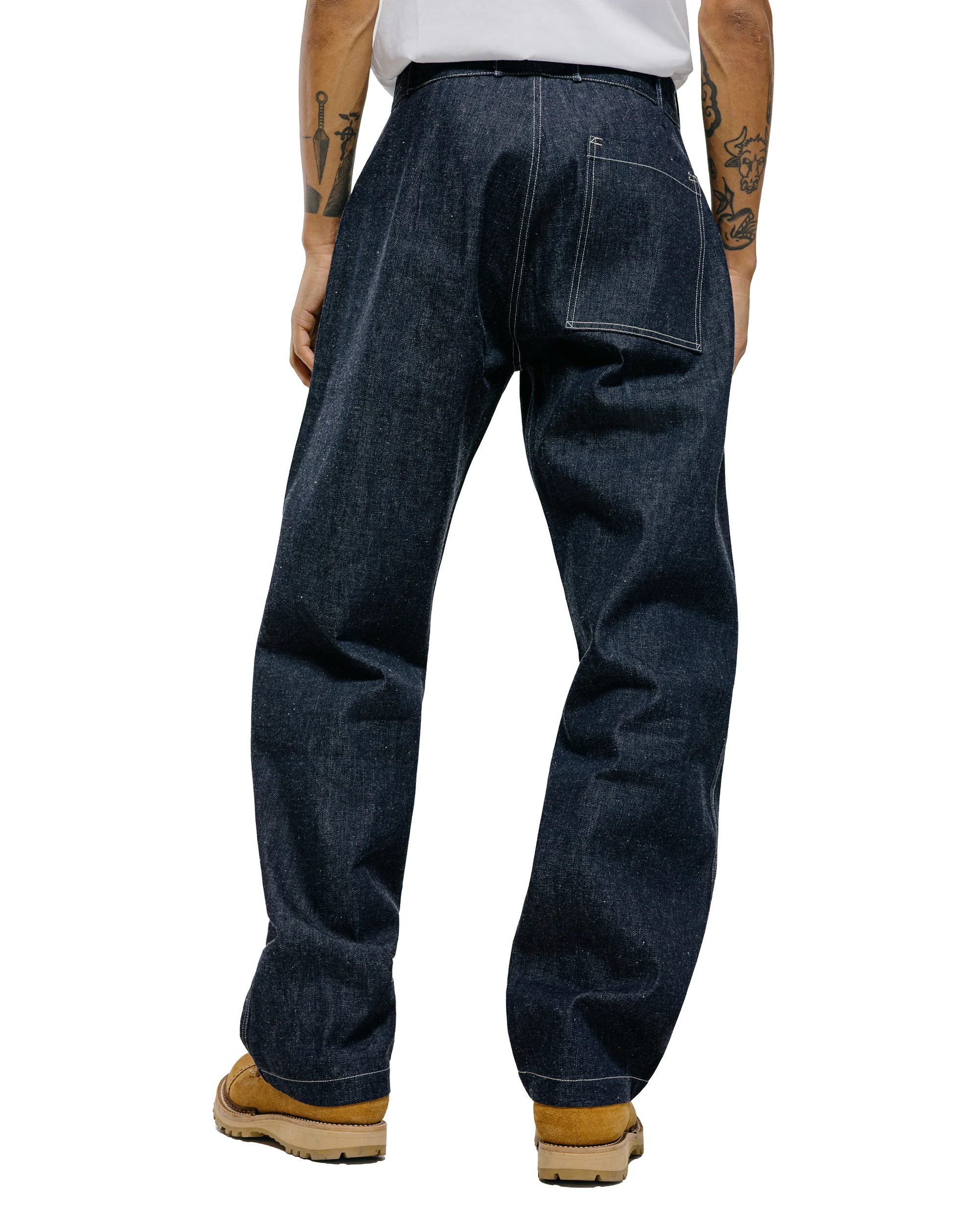 Warehouse Lot. 1239 1930's WPA Double Knee Denim Trousers Indigo Denim - Image 3