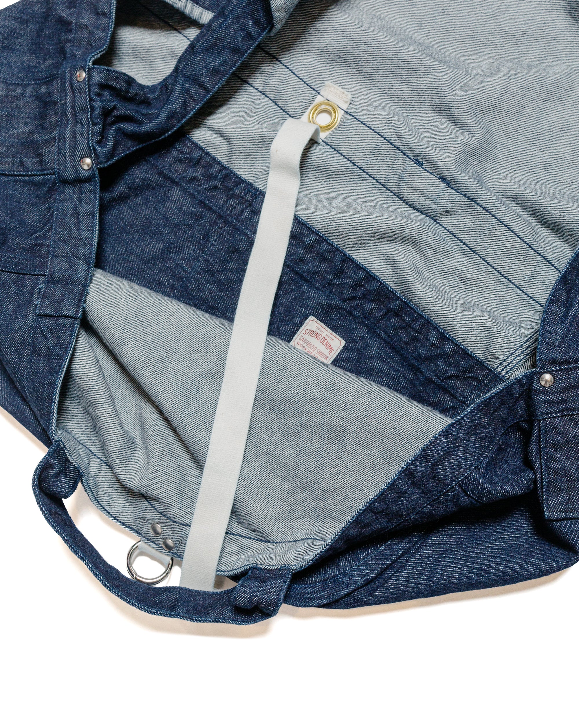 Denime Lot. 302 News Paper Bag No Print Denim Indigo - Image 4
