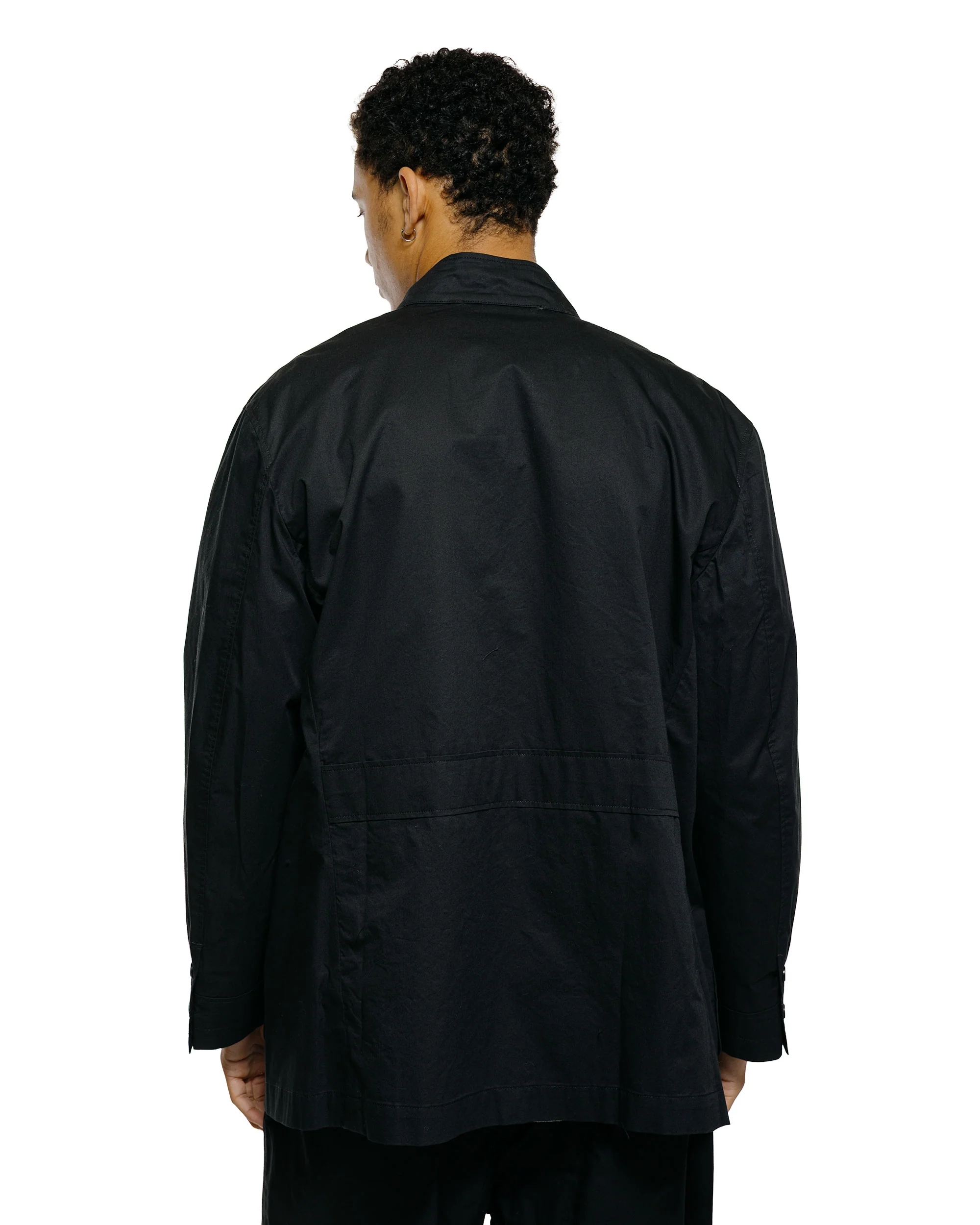 Engineered Garments AN Jacket Black Cotton High Count Twill - Image 3