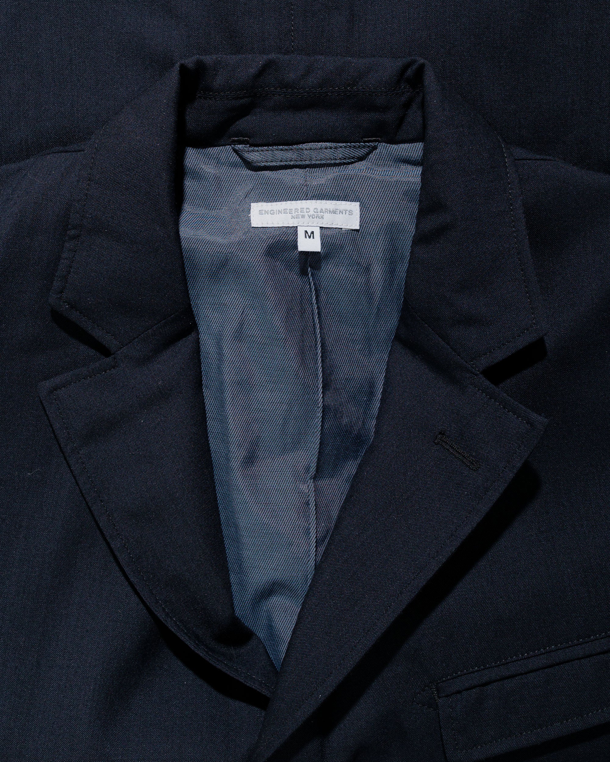 Engineered Garments Andover Jacket Dark Navy Tropical Wool - Image 5