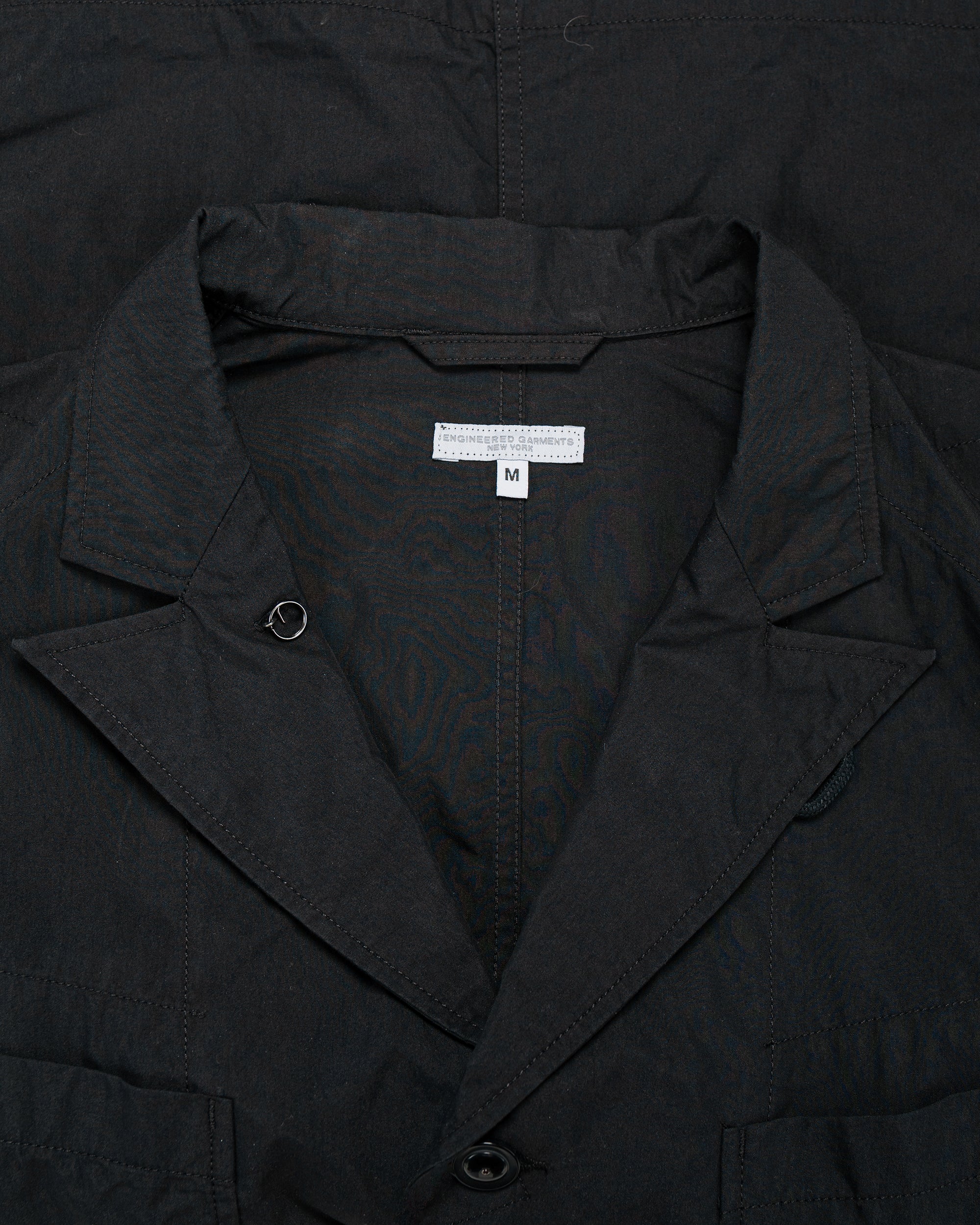 Engineered Garments Bedford Jacket Black Lightweight Nyco Poplin - Image 5