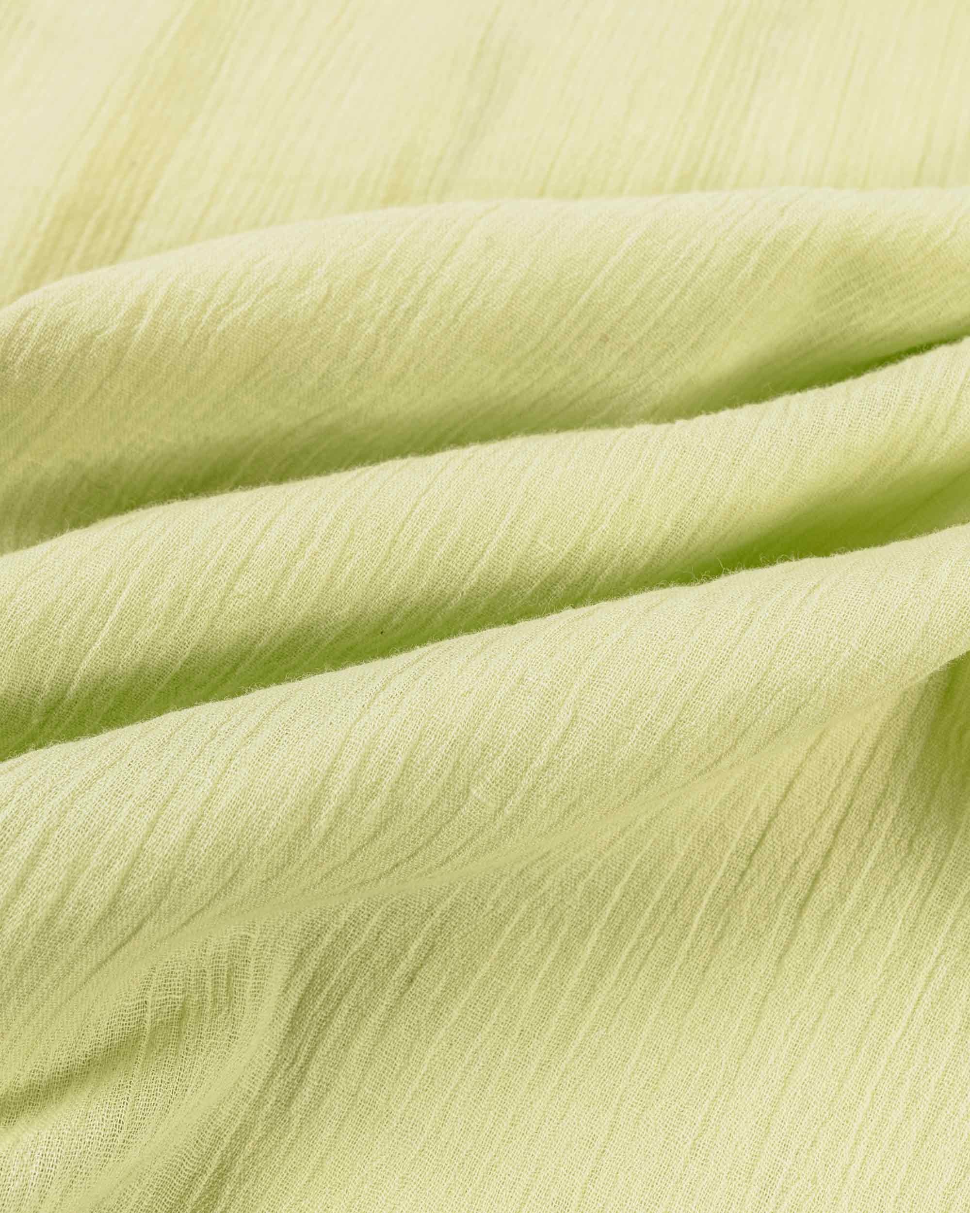 Engineered Garments Camp Shirt Lime Cotton Crepe - Image 5