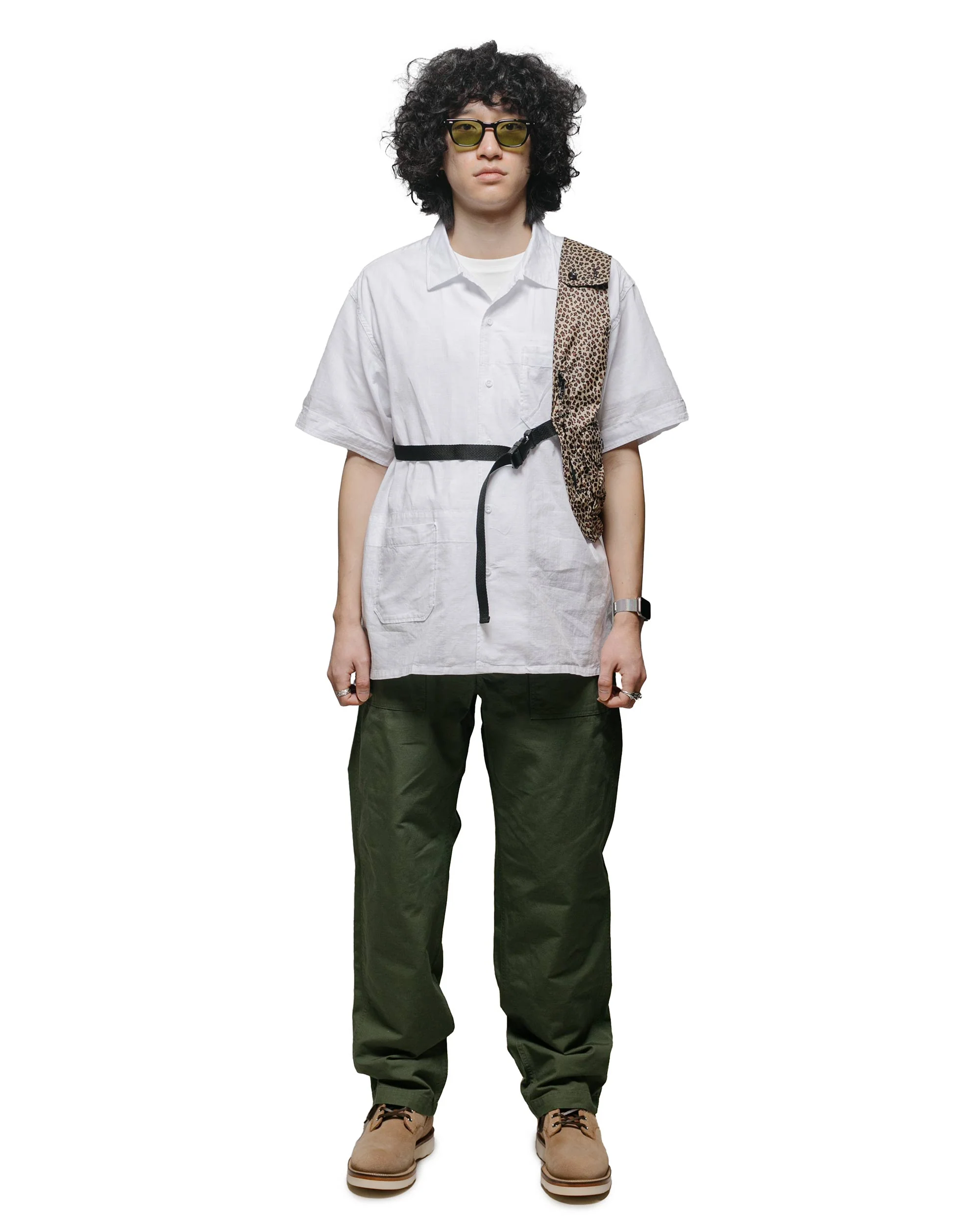 Engineered Garments Camp Shirt White Cotton Handkerchief - Image 4