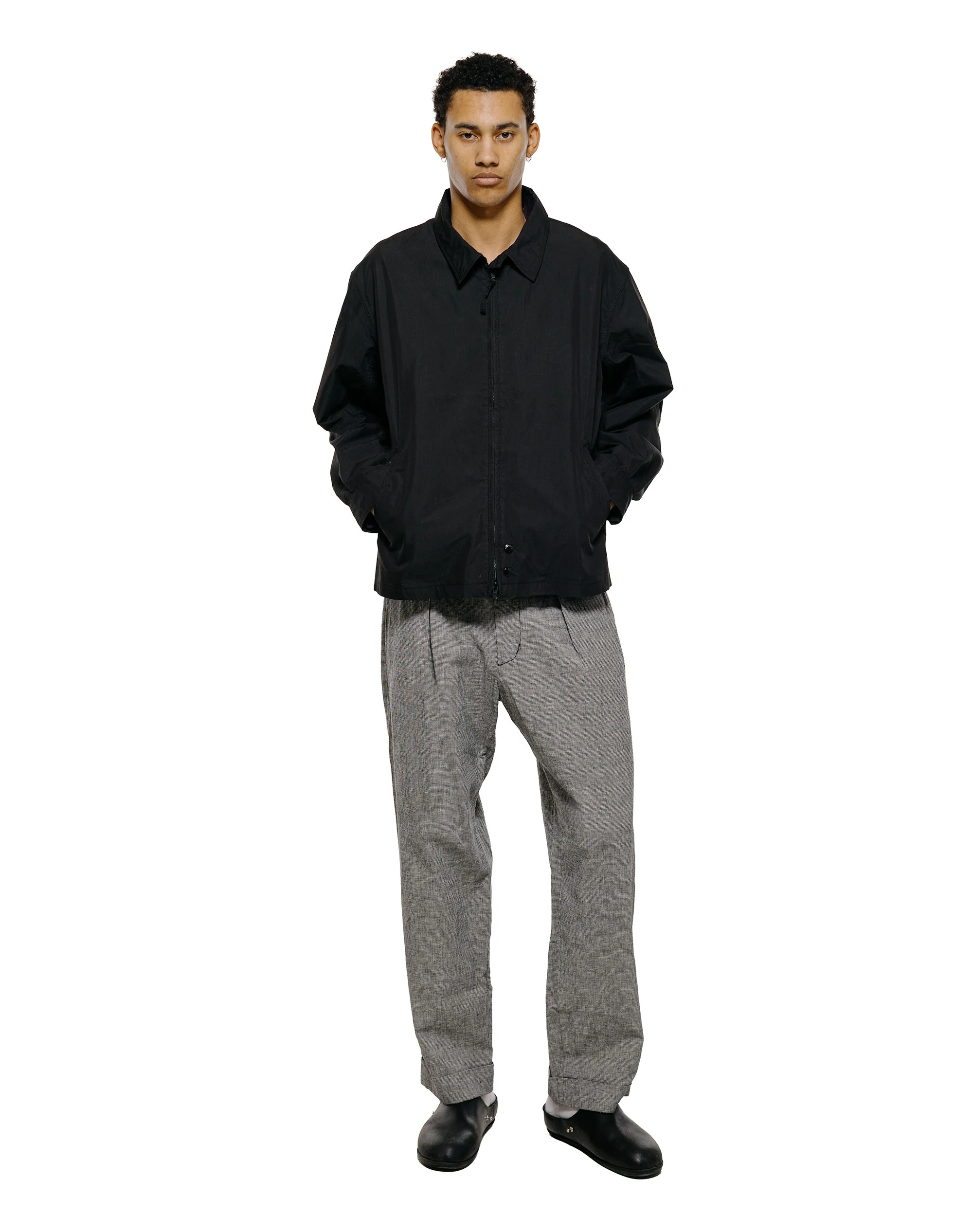 Engineered Garments Carlyle Pant Black/Grey CL Houndstooth - Image 4
