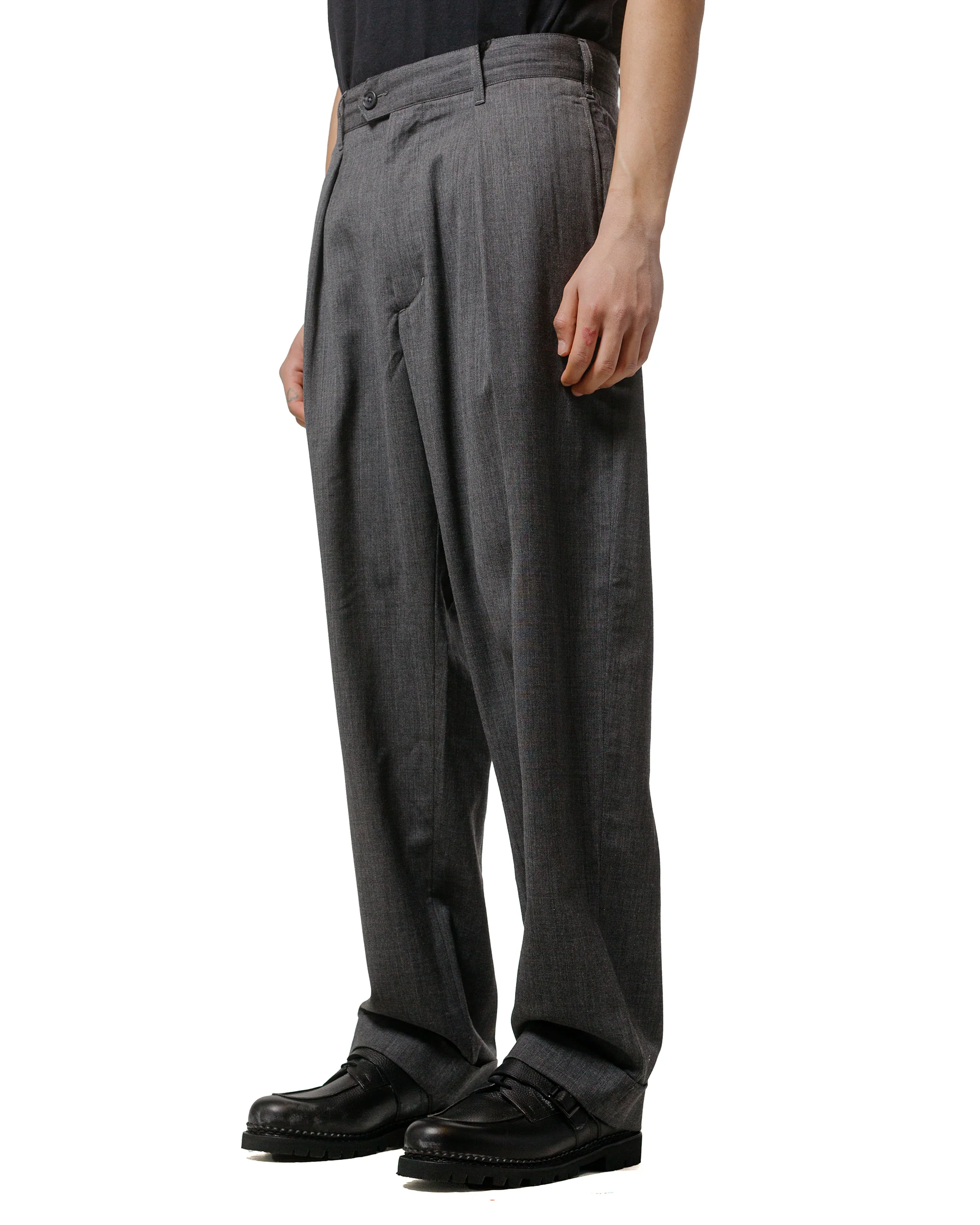 Engineered Garments Carlyle Pant Charcoal Tropical Wool - Image 2
