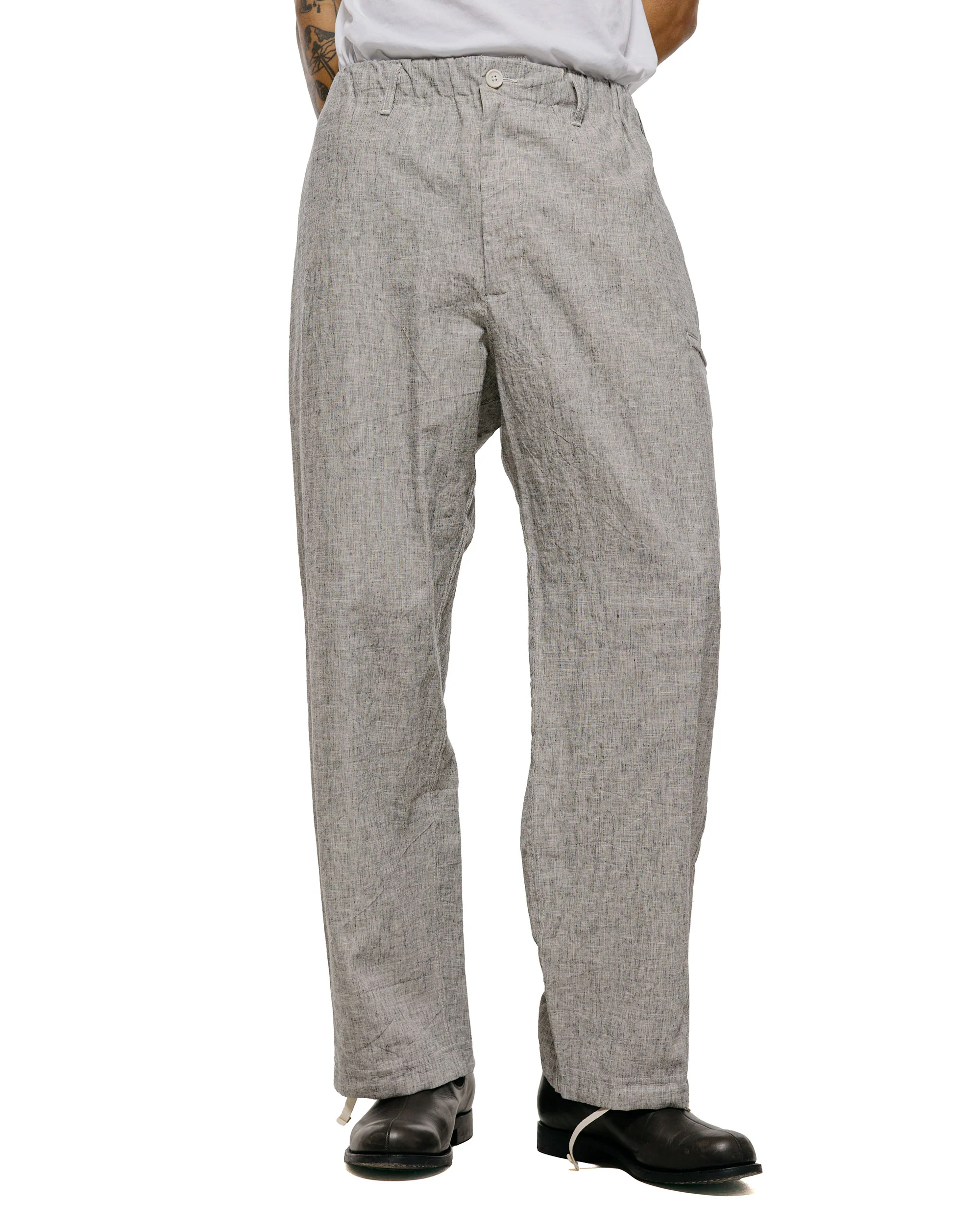 Engineered Garments Drawstring Pant H.Grey CL Melange - Image 2