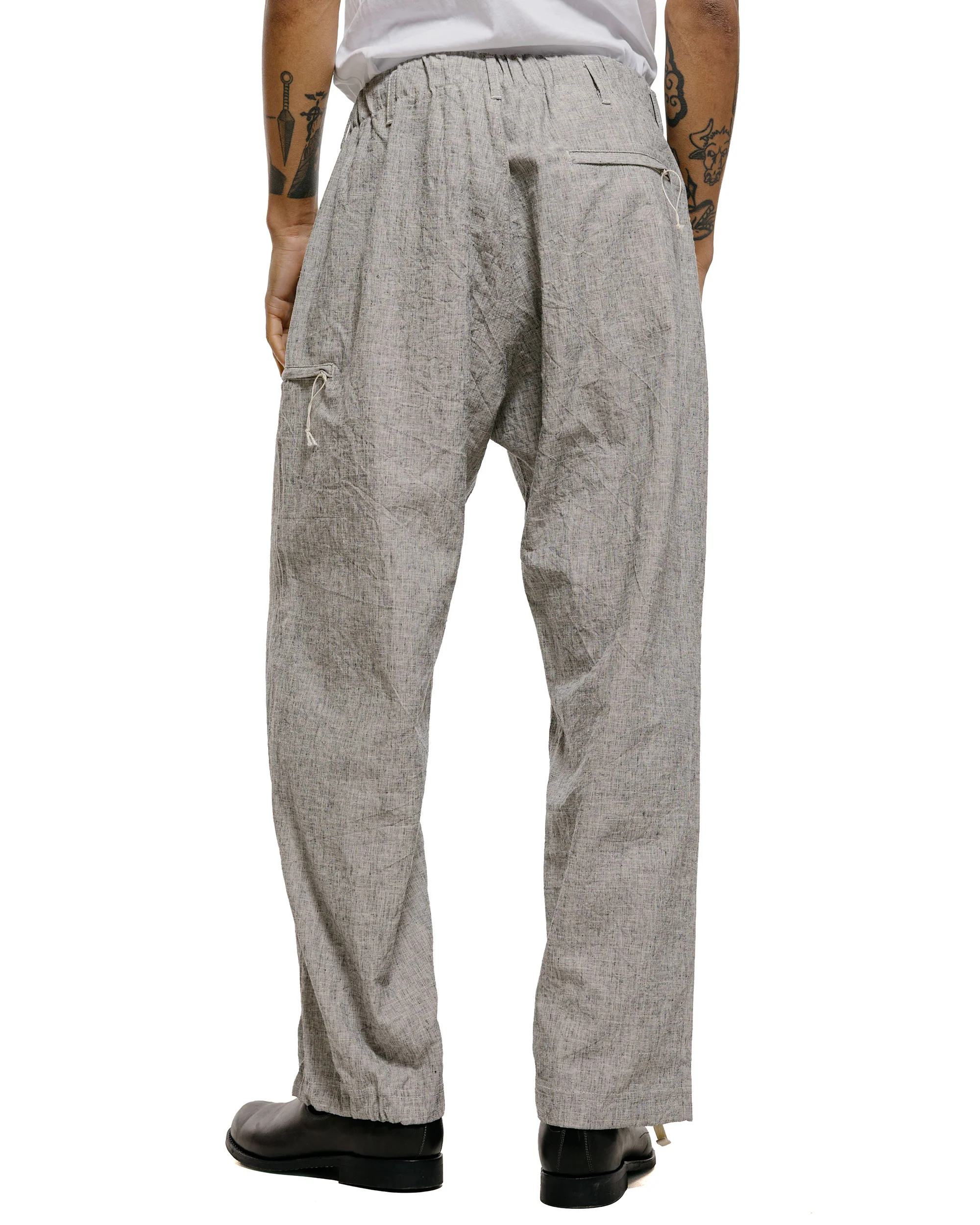 Engineered Garments Drawstring Pant H.Grey CL Melange - Image 3