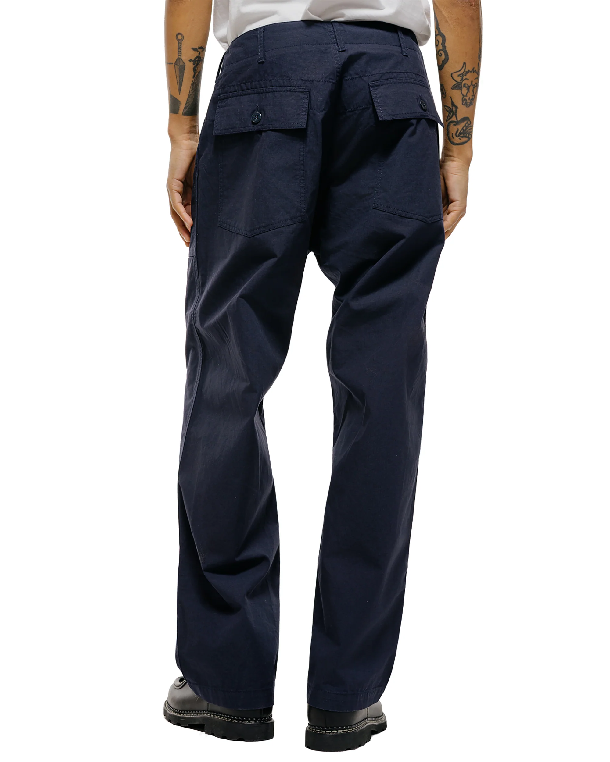 Engineered Garments Fatigue Pant Dark Navy Cotton Ripstop - Image 3