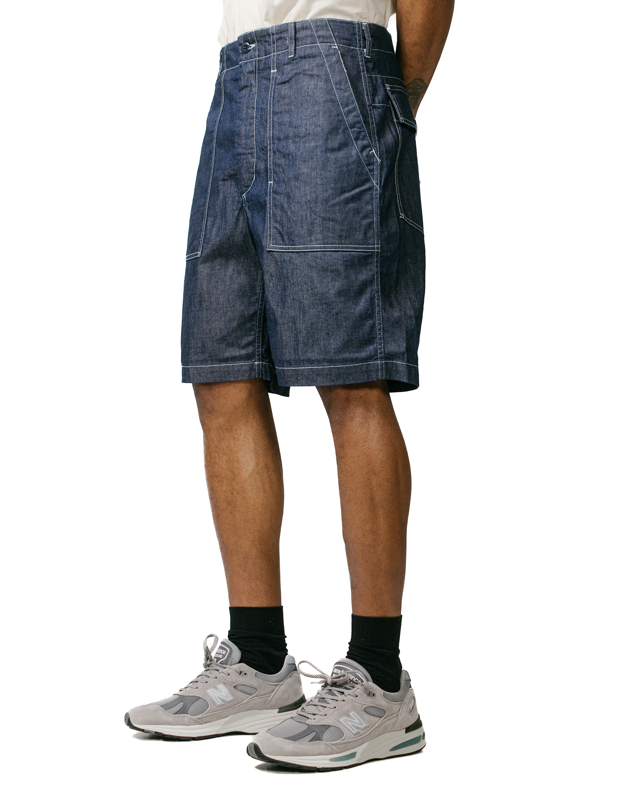 Engineered Garments Fatigue Short Indigo 8oz Cone Denim - Image 2