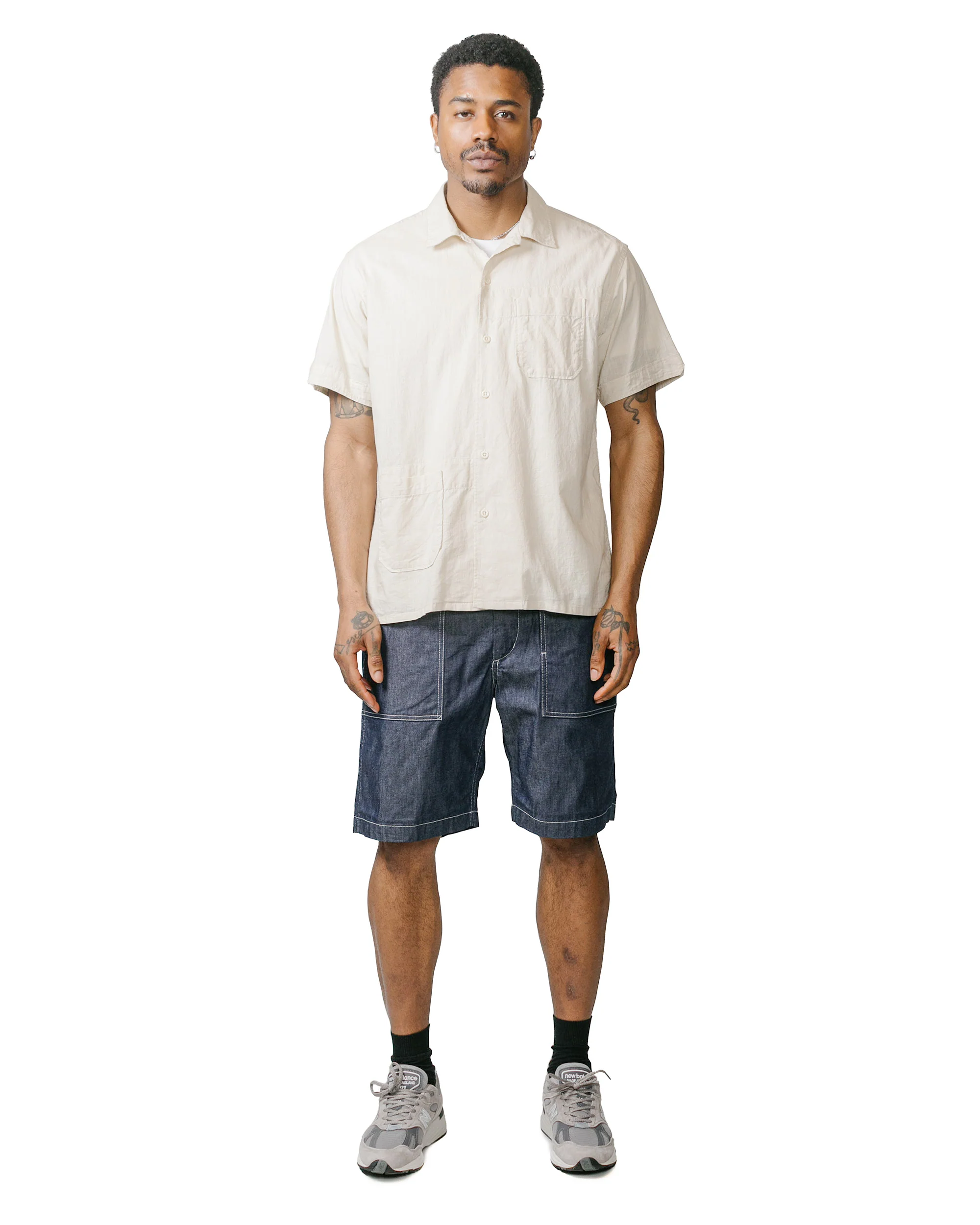 Engineered Garments Fatigue Short Indigo 8oz Cone Denim - Image 4