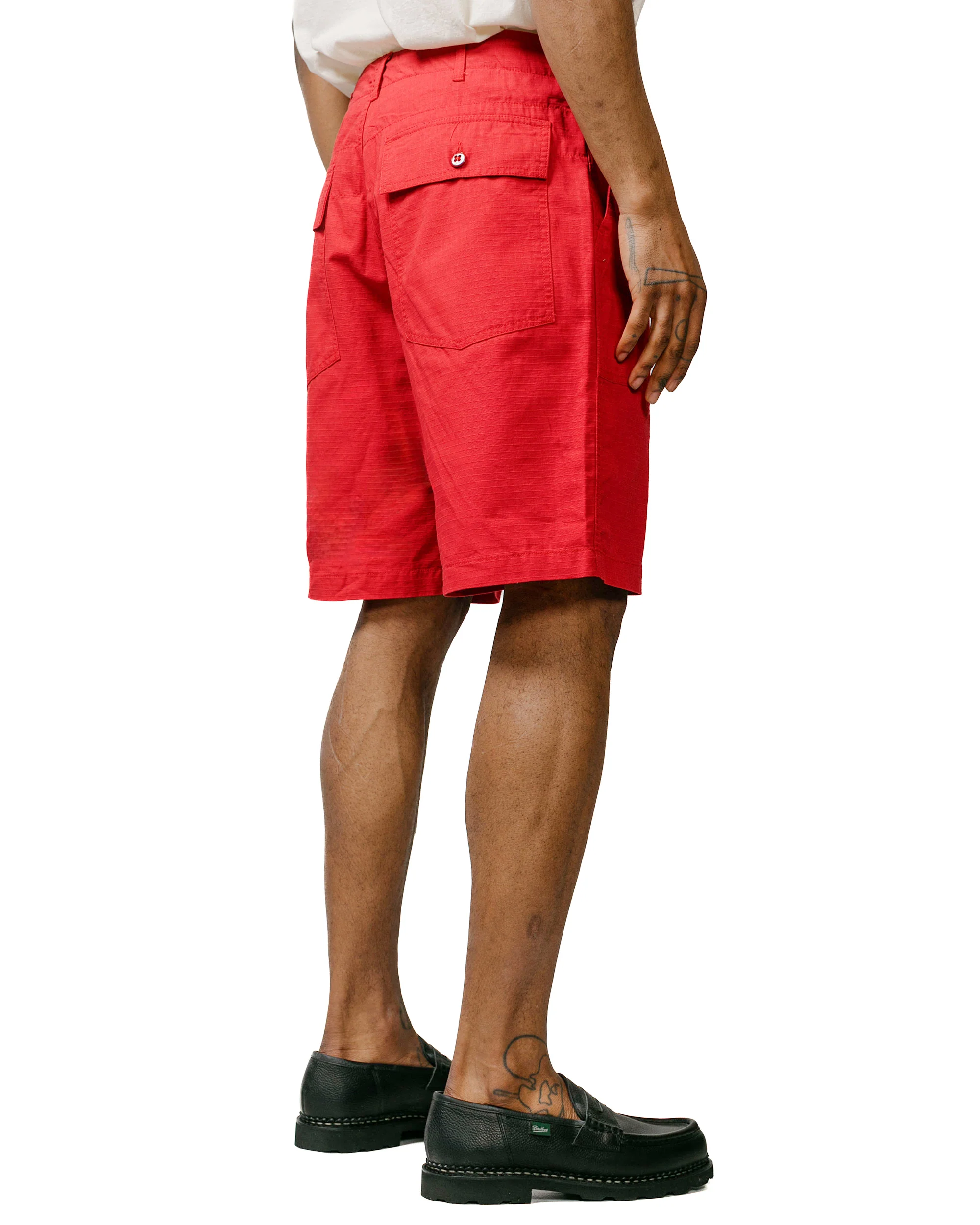 Engineered Garments Fatigue Short Red Cotton Ripstop - Image 3