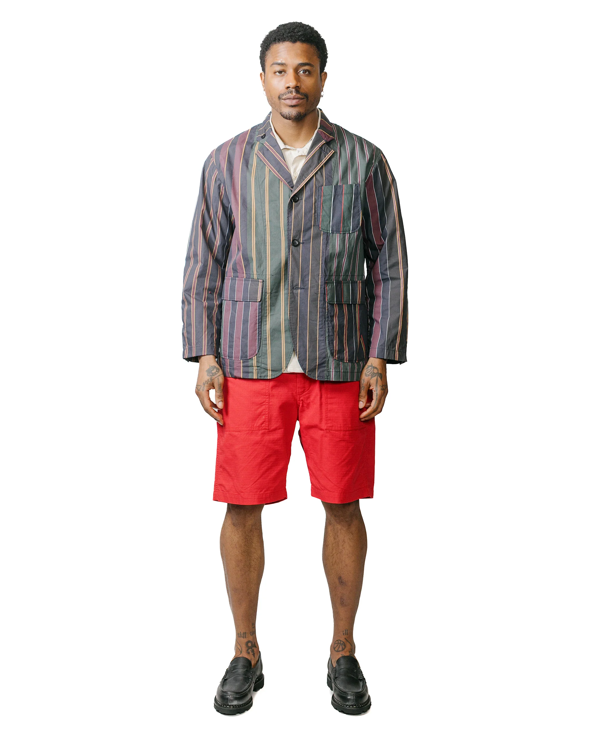 Engineered Garments Fatigue Short Red Cotton Ripstop - Image 4