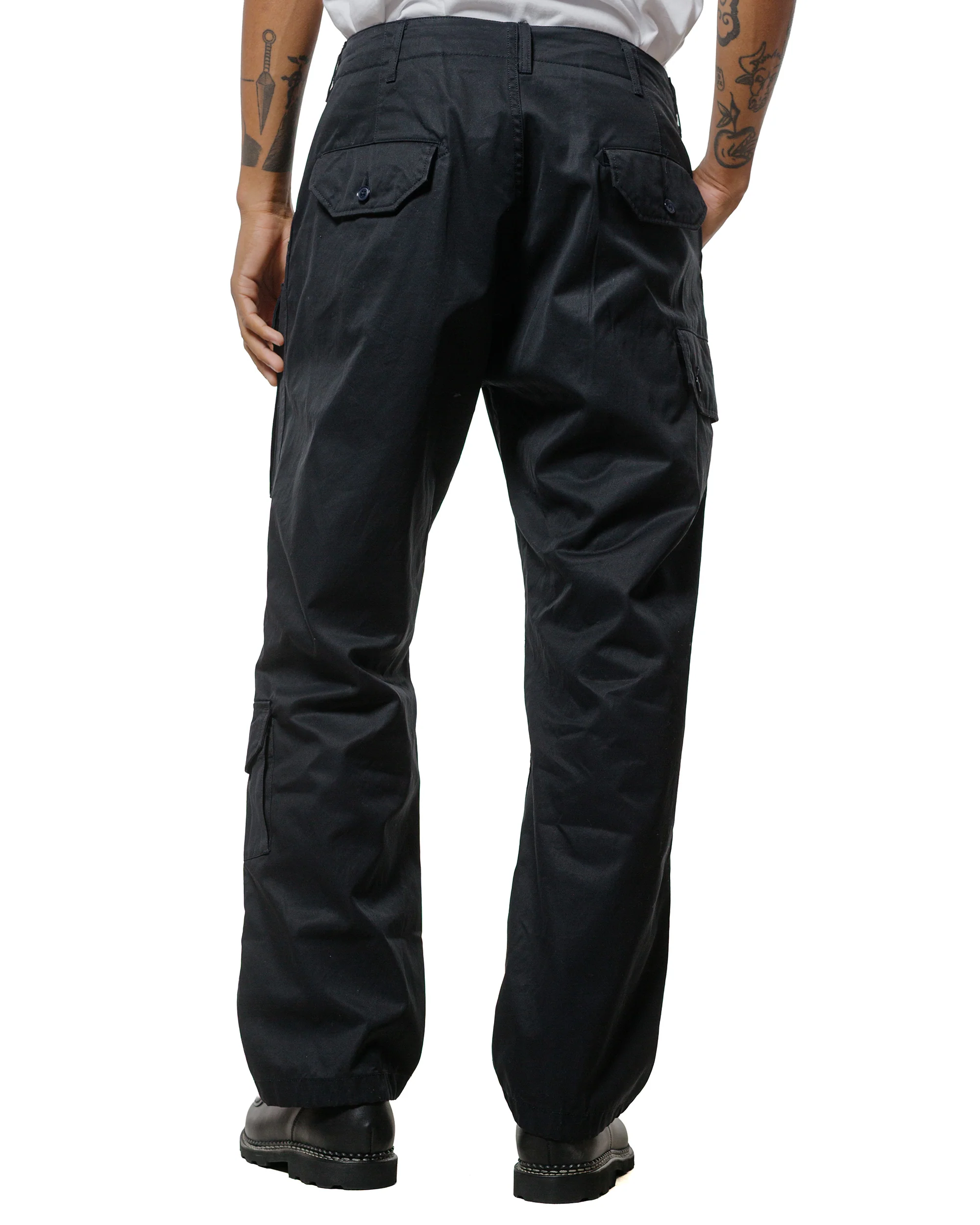 Engineered Garments Flight Pant Dark Navy Cotton Ventile Twill - Image 3