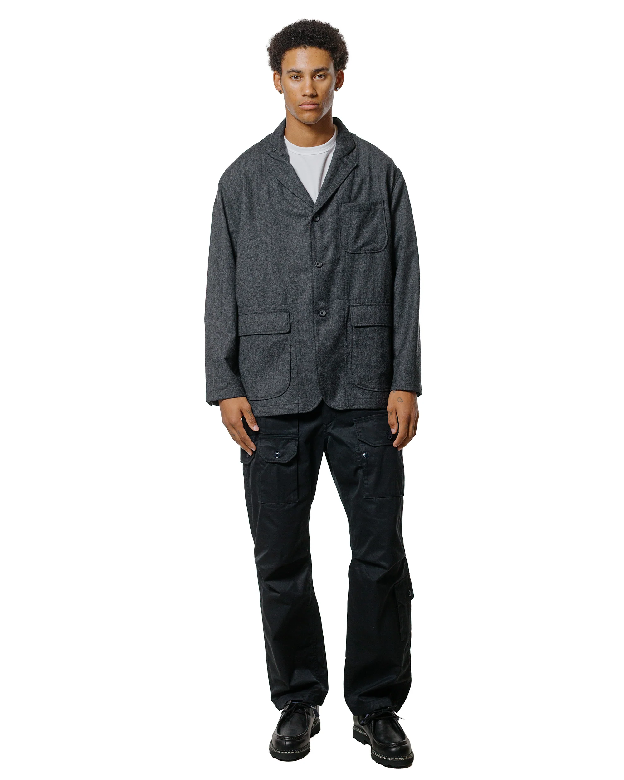 Engineered Garments Flight Pant Dark Navy Cotton Ventile Twill - Image 4