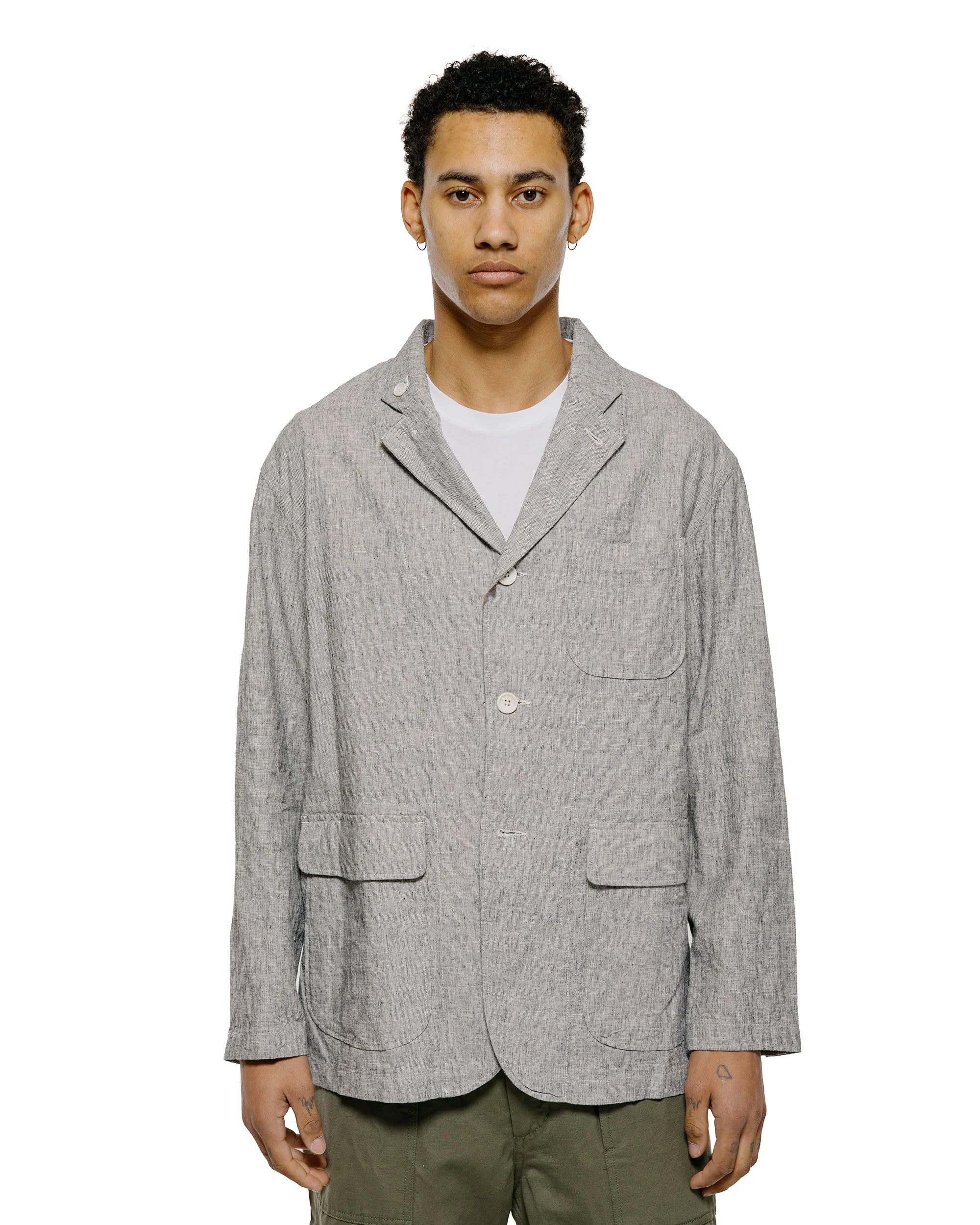 Engineered Garments Loiter Jacket H.Grey CL Melange - Image 2